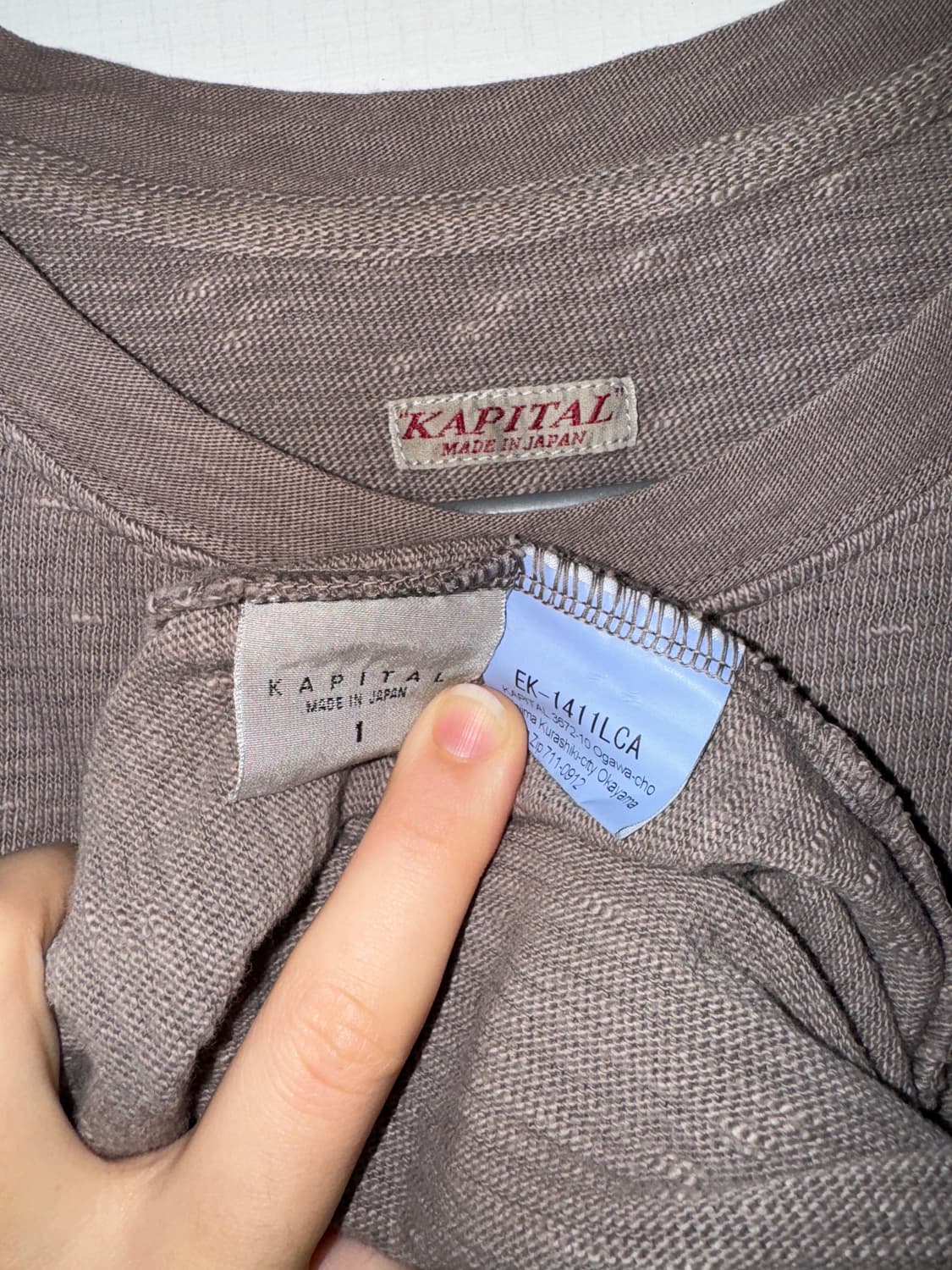 캐피탈 아뮤즈 포켓 롱슬리브 티셔츠 상품이미지4