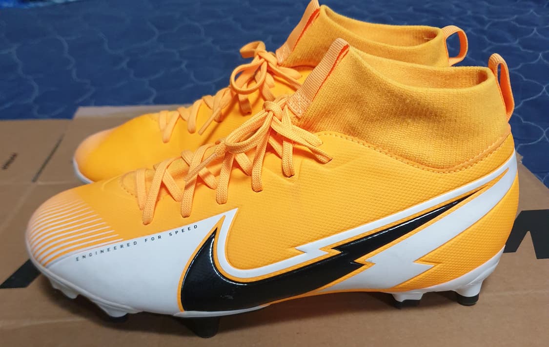 나이키 주니어 머큐리얼 슈퍼플라이 7 아카데미 FG/MG 오렌지(240) 상품이미지2