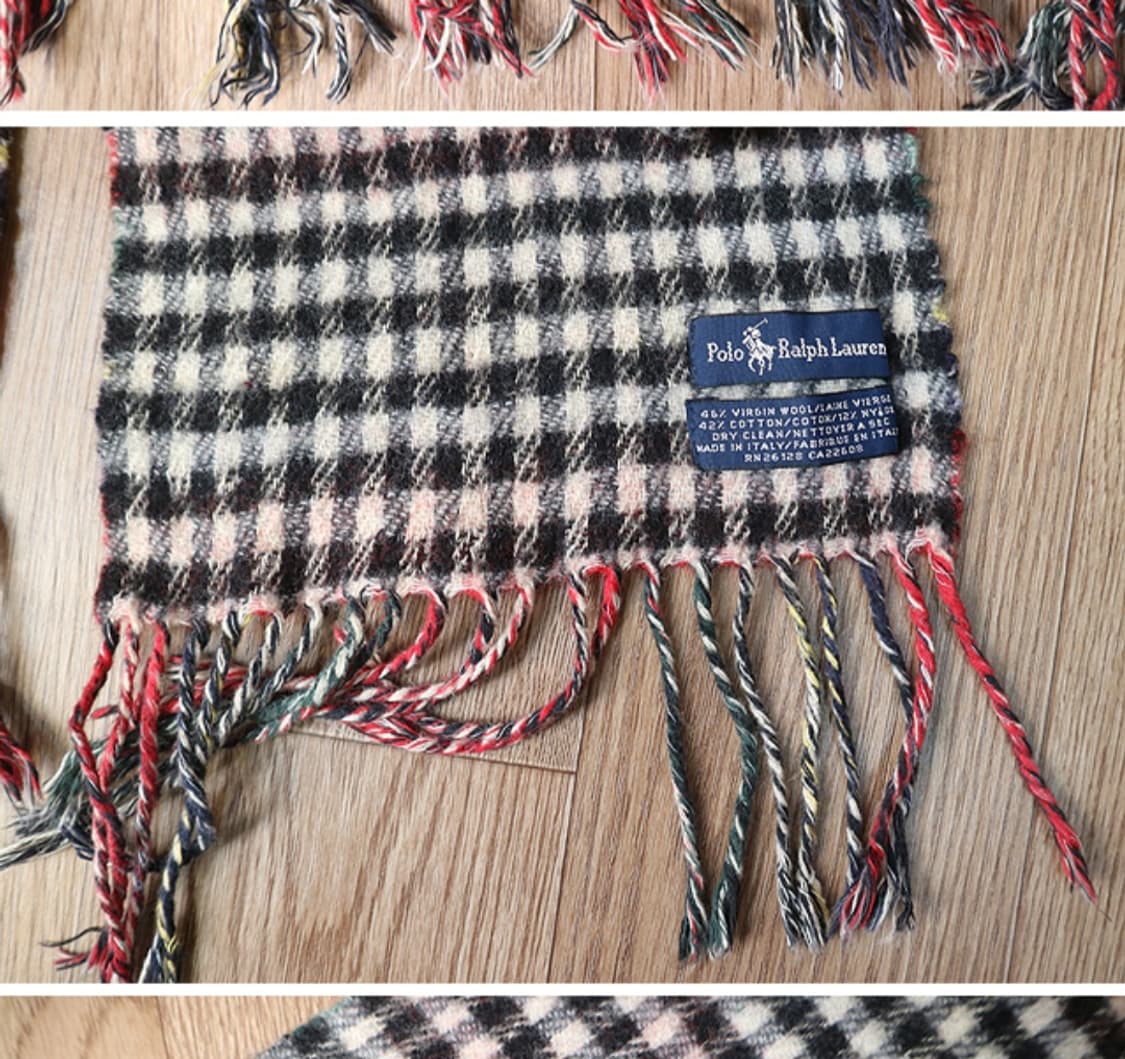 
이태리메이드 polo ralph lauren 폴로랄프로렌 빈티지 머플러 상품이미지6