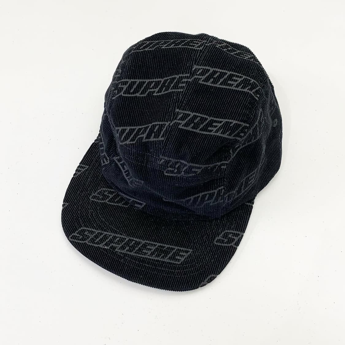 슈프림 블랙 코듀로이 캠프캡 상품이미지1