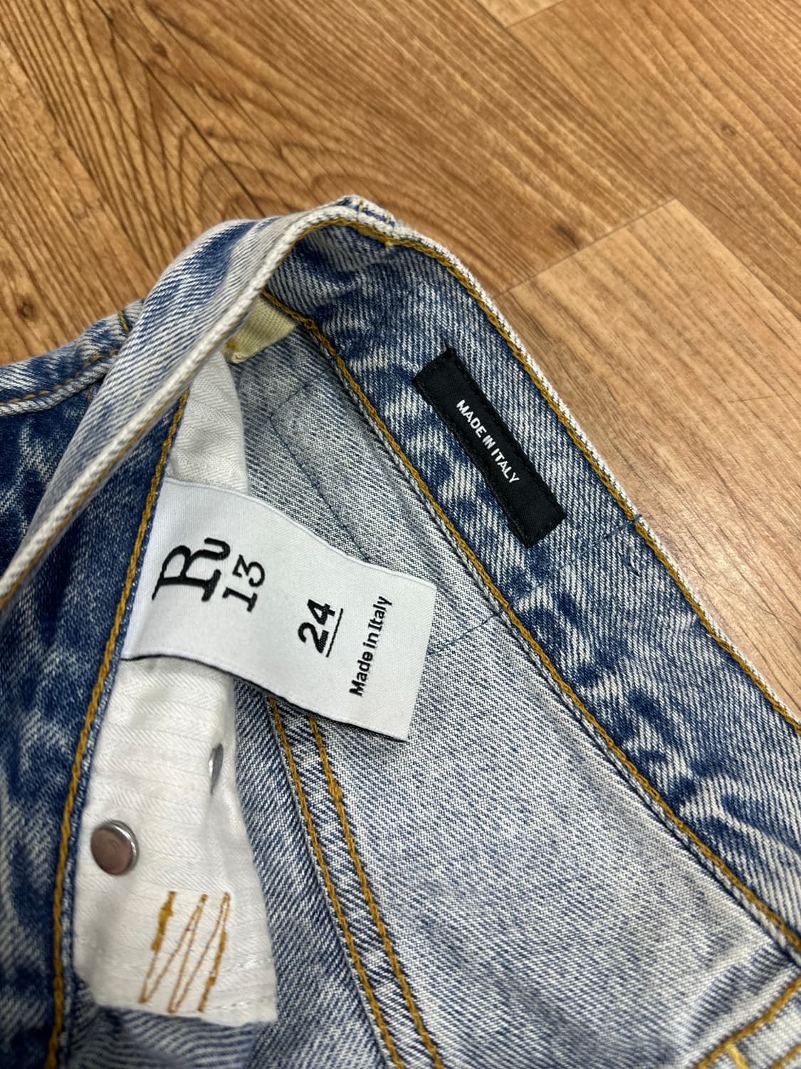 (24)R13 알써틴 레이어드 크롭진 상품이미지5