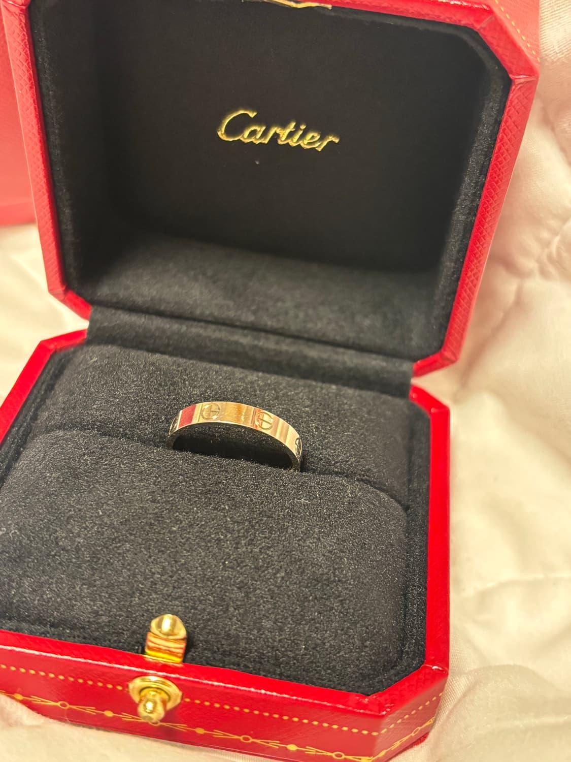 까르띠에 미니 러브링 화이트골드 17호 상품이미지2