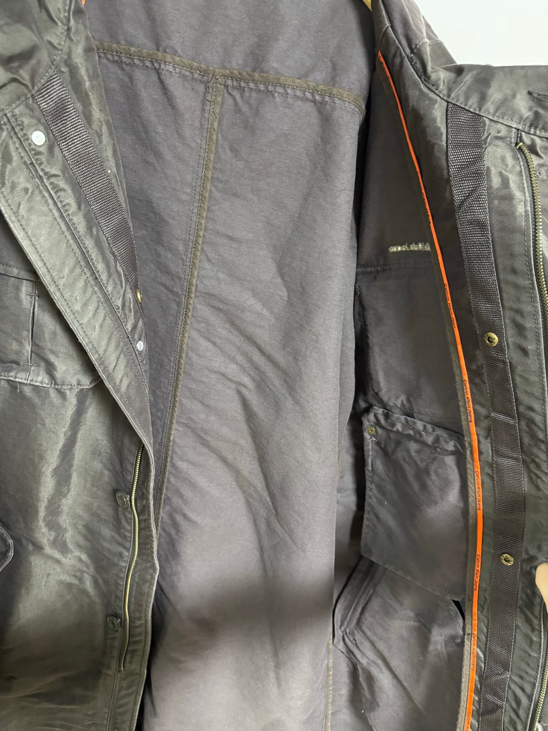 켈빈클라인 진스 카키스 롱 후드 야상 자켓 L 상품이미지4