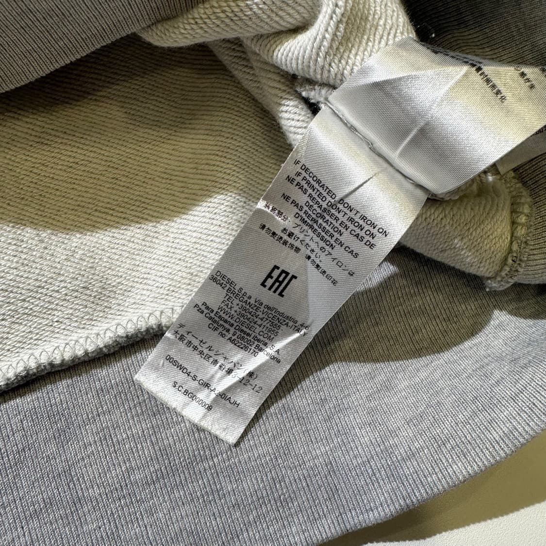 디젤 로고 프린트 맨투맨 상품이미지8