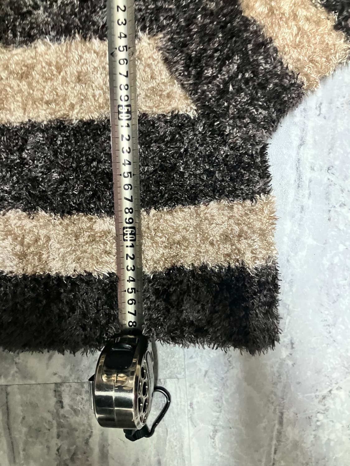 일본빈티지 Persodea 핀터깔y2k 라떼갸루초코대대장 스트라이프니트 상품이미지4