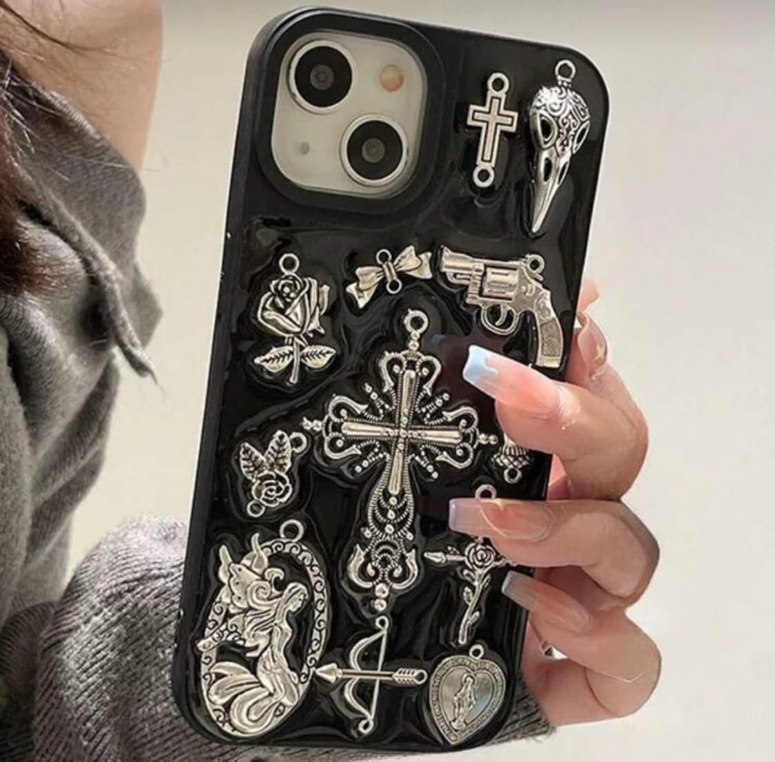 3500원)펑크 아이폰 16 폰케이스 y2k 고스  상품이미지1