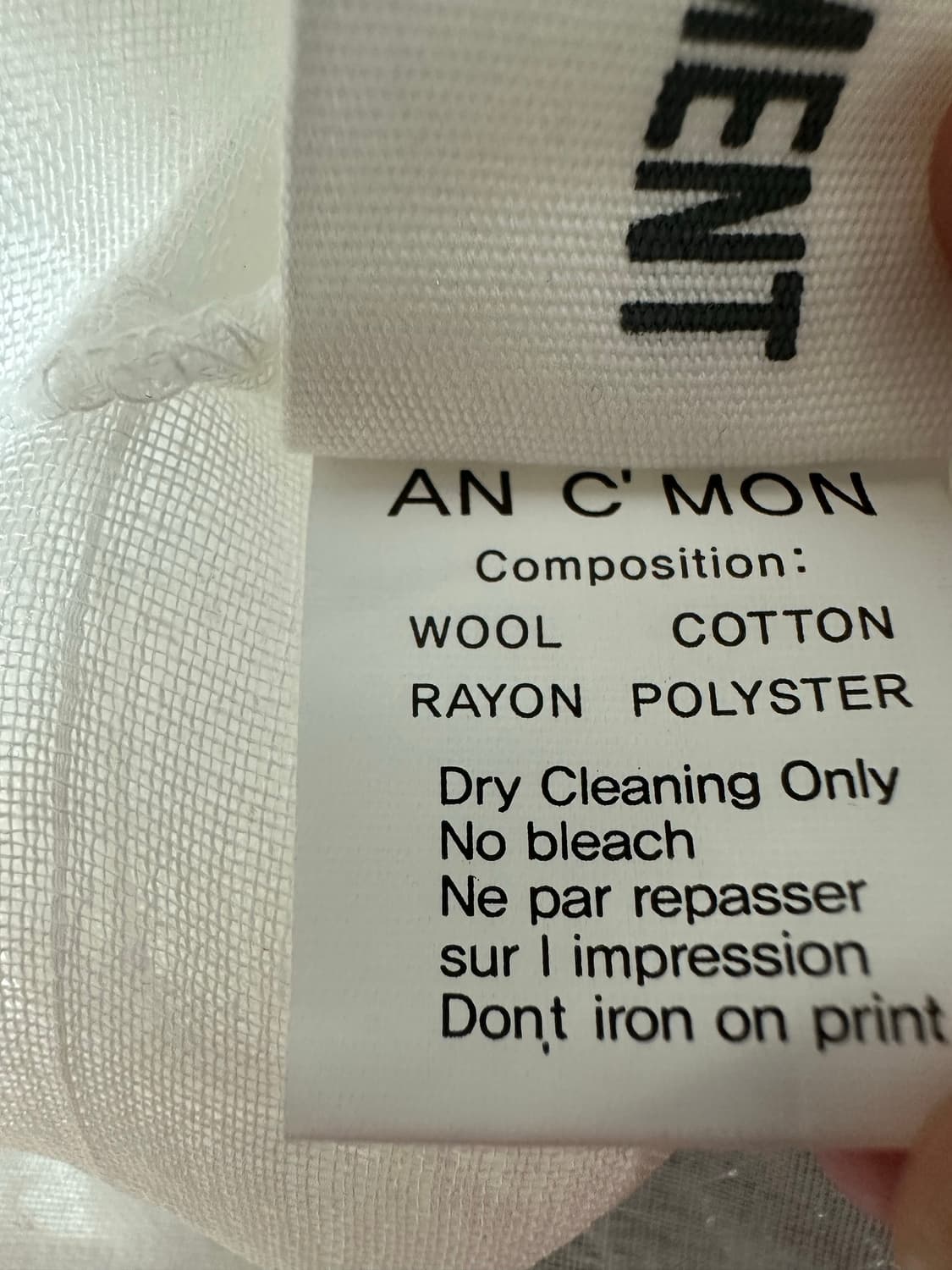 배색 카라 블라우스 펀칭 화이트 상품이미지9