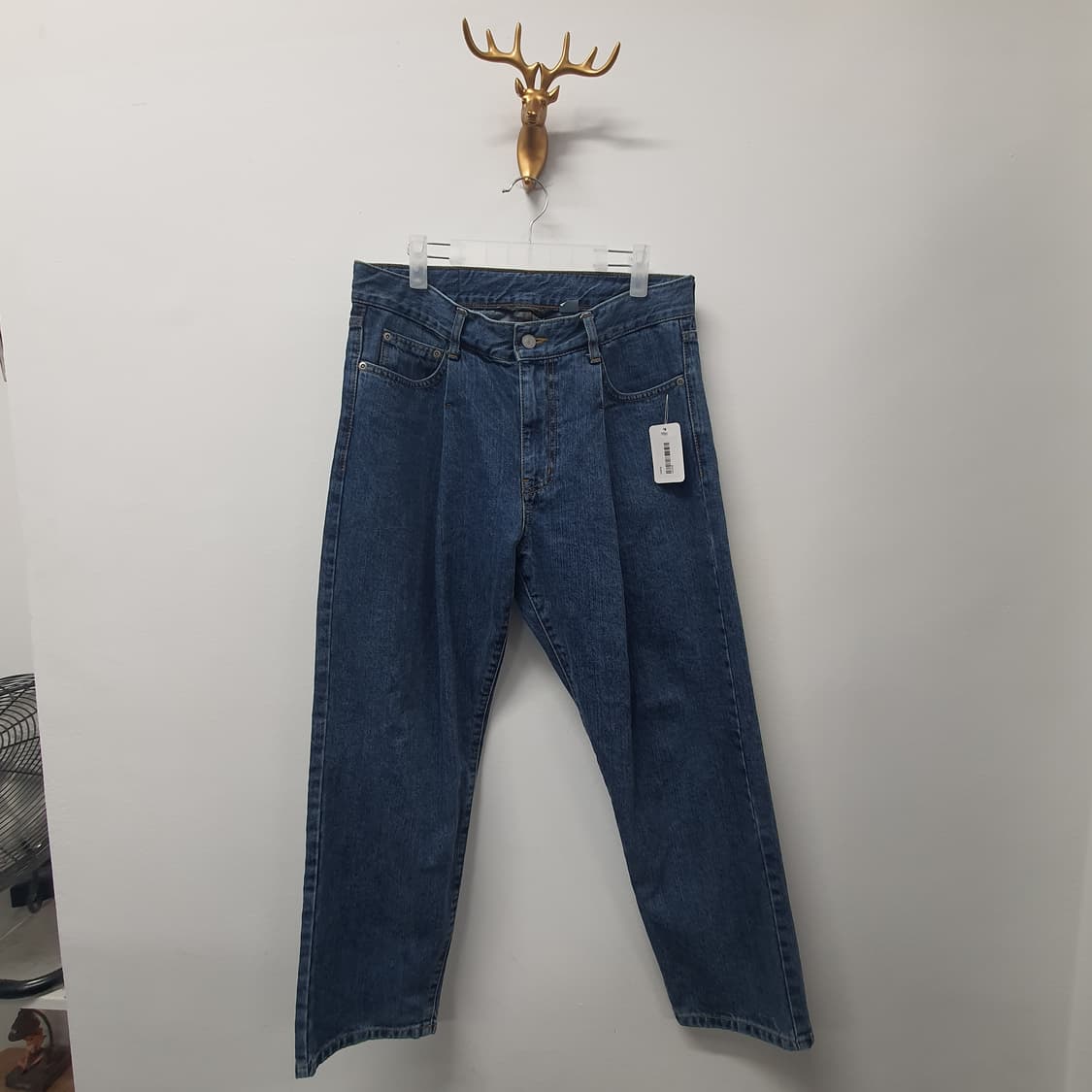 유니폼브릿지 원턱 데님 진청 상품이미지1