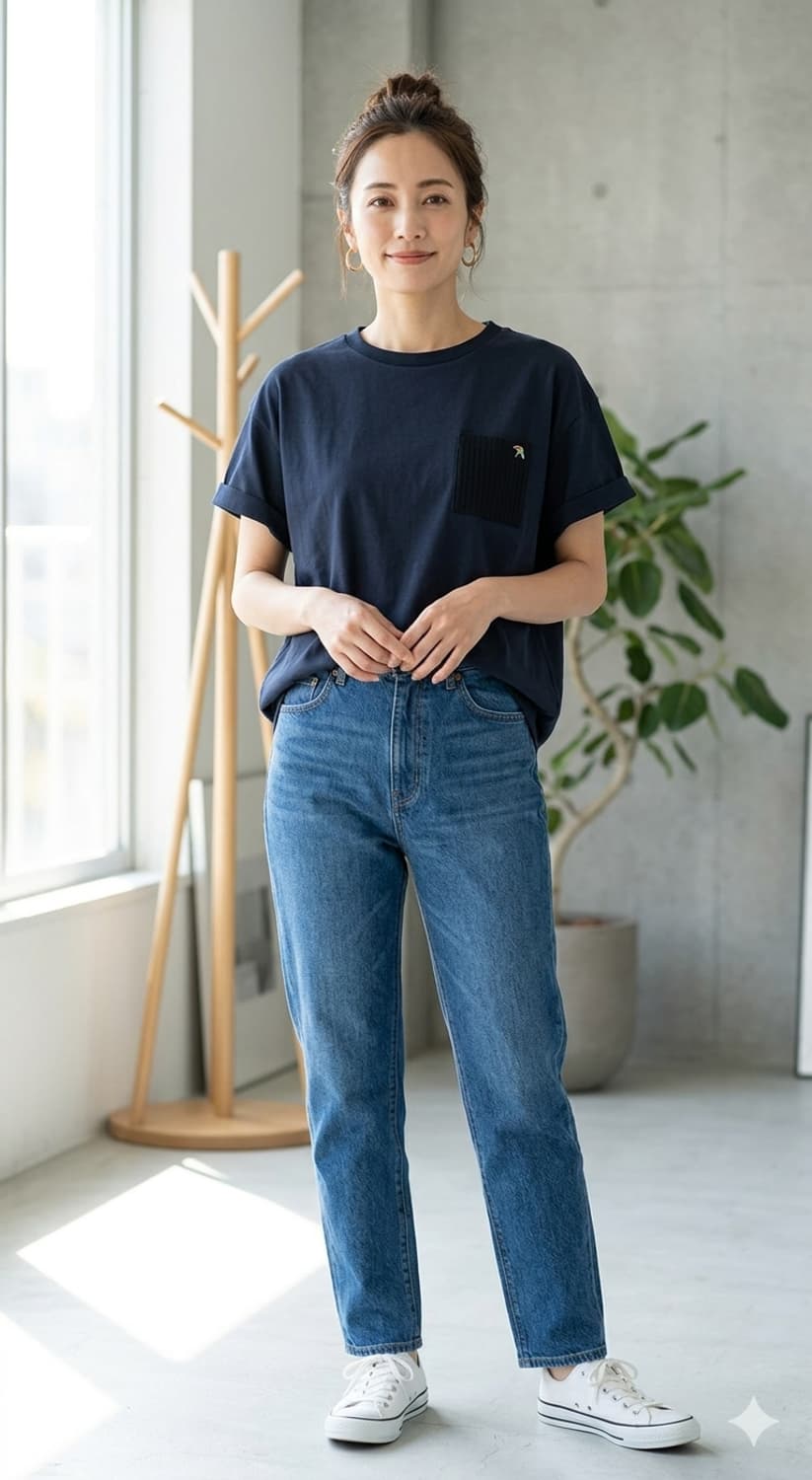 아놀드파마 여성 백 스트라이프 셔링 티셔츠 (L사이즈) 상품이미지1