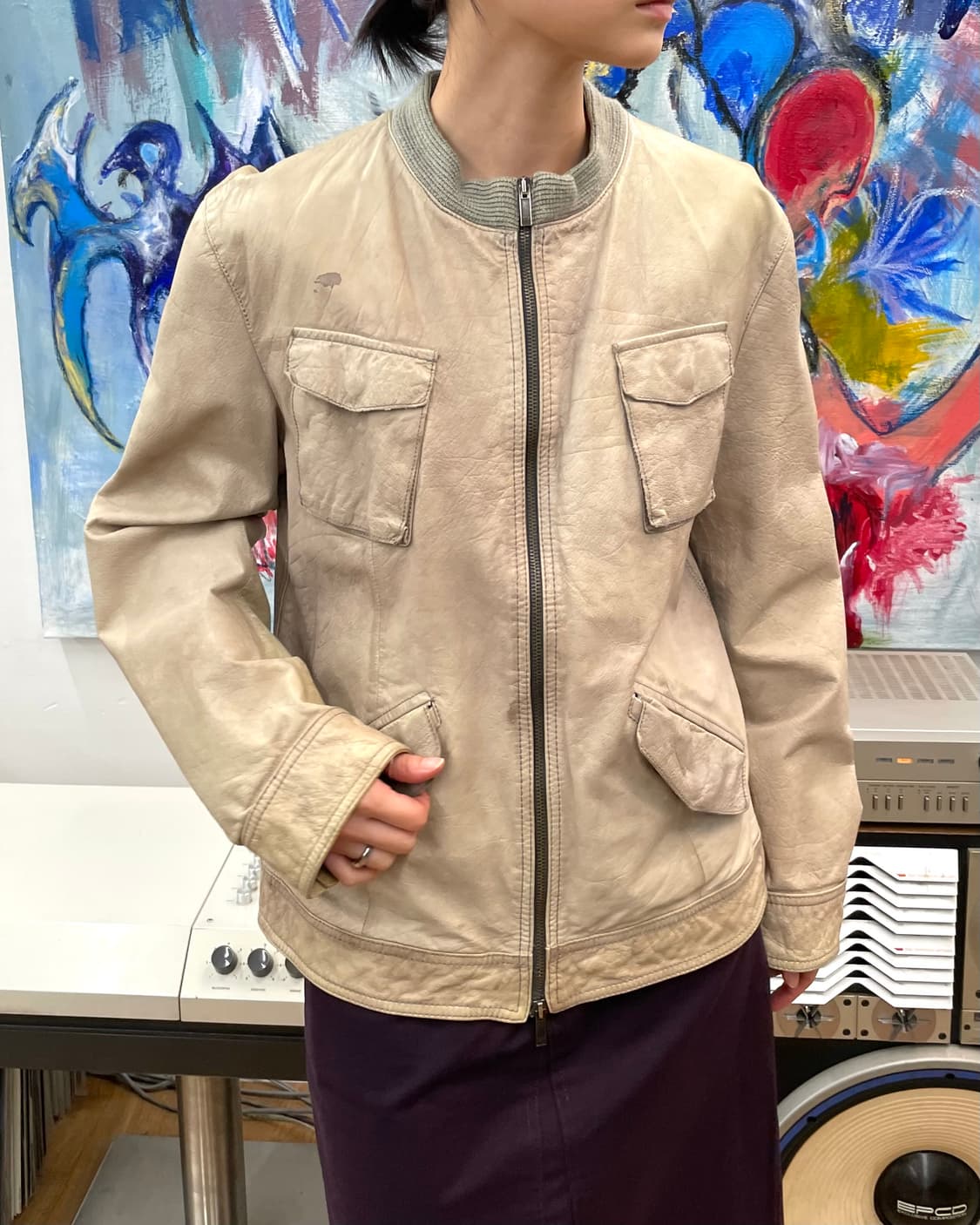 [50] 엠포리오 아르마니 2007 레더 자켓 상품이미지2