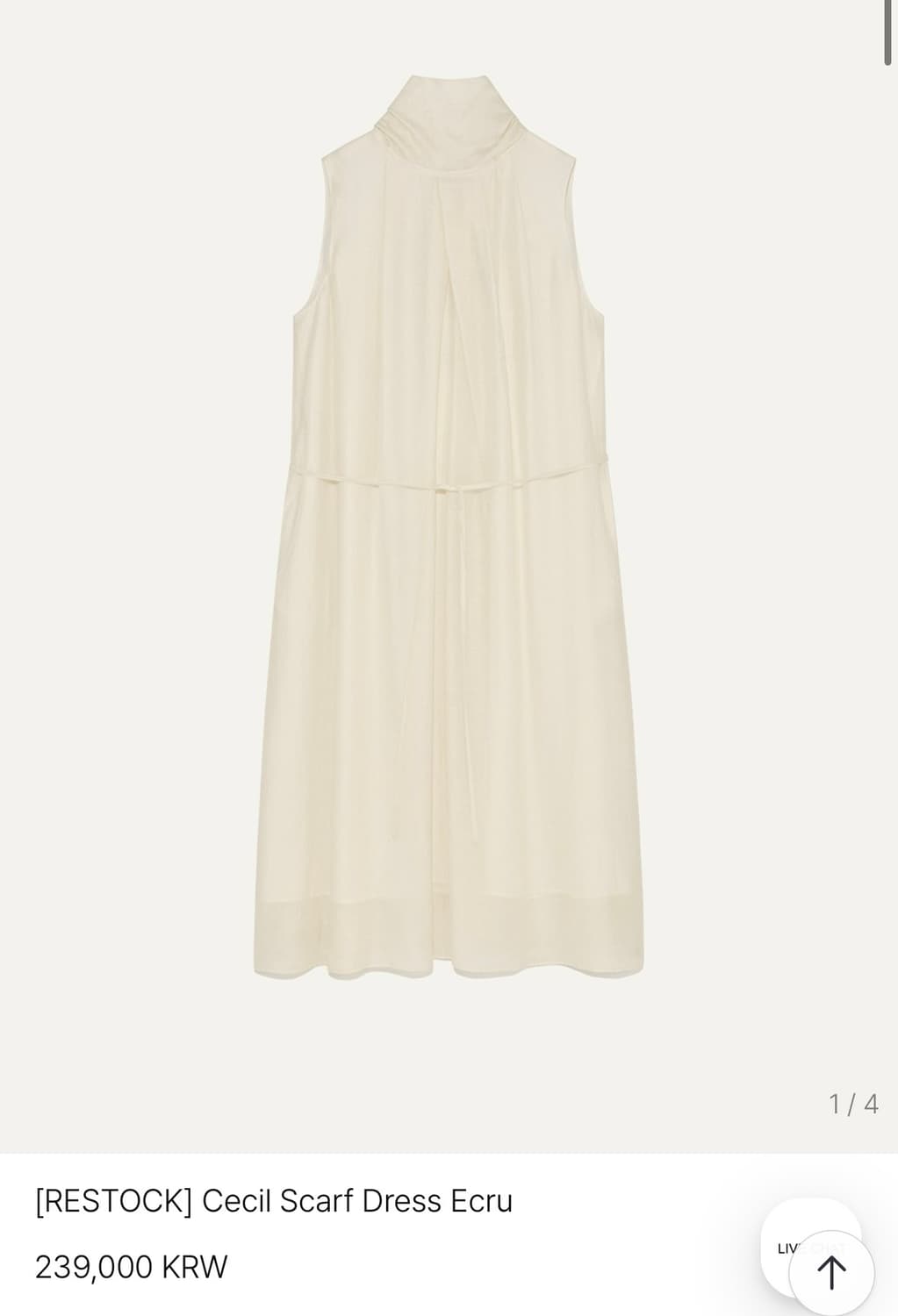 킨더살몬 세실 스카프 드레스 상품이미지2