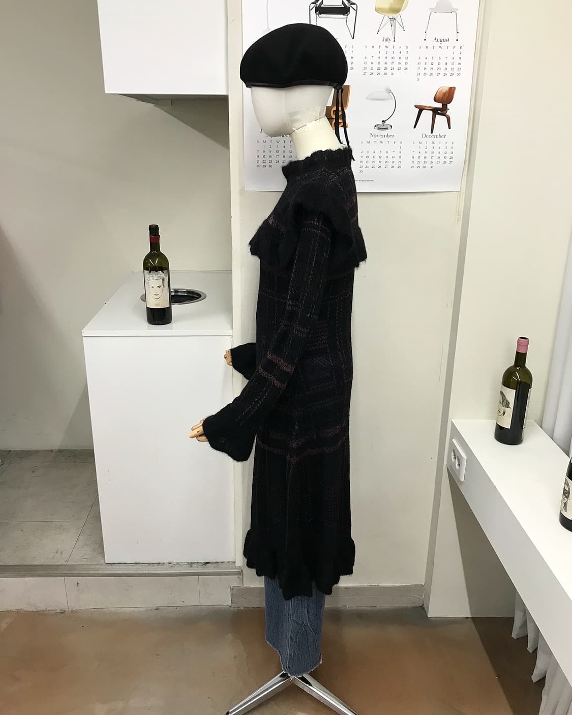 비비안웨스트우드 로고 프릴 니트 롱 원피스 상품이미지8