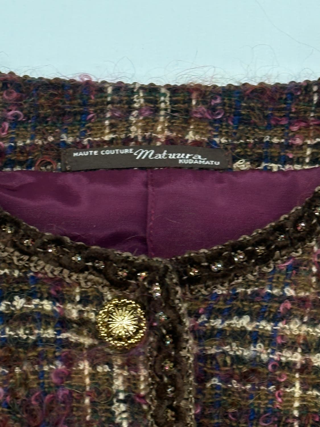 🍮일본 고딕풍 트위드 자켓 스커트 셋업 🍮연말 쇼콜라 럭셔리 겨울정장 상품이미지4