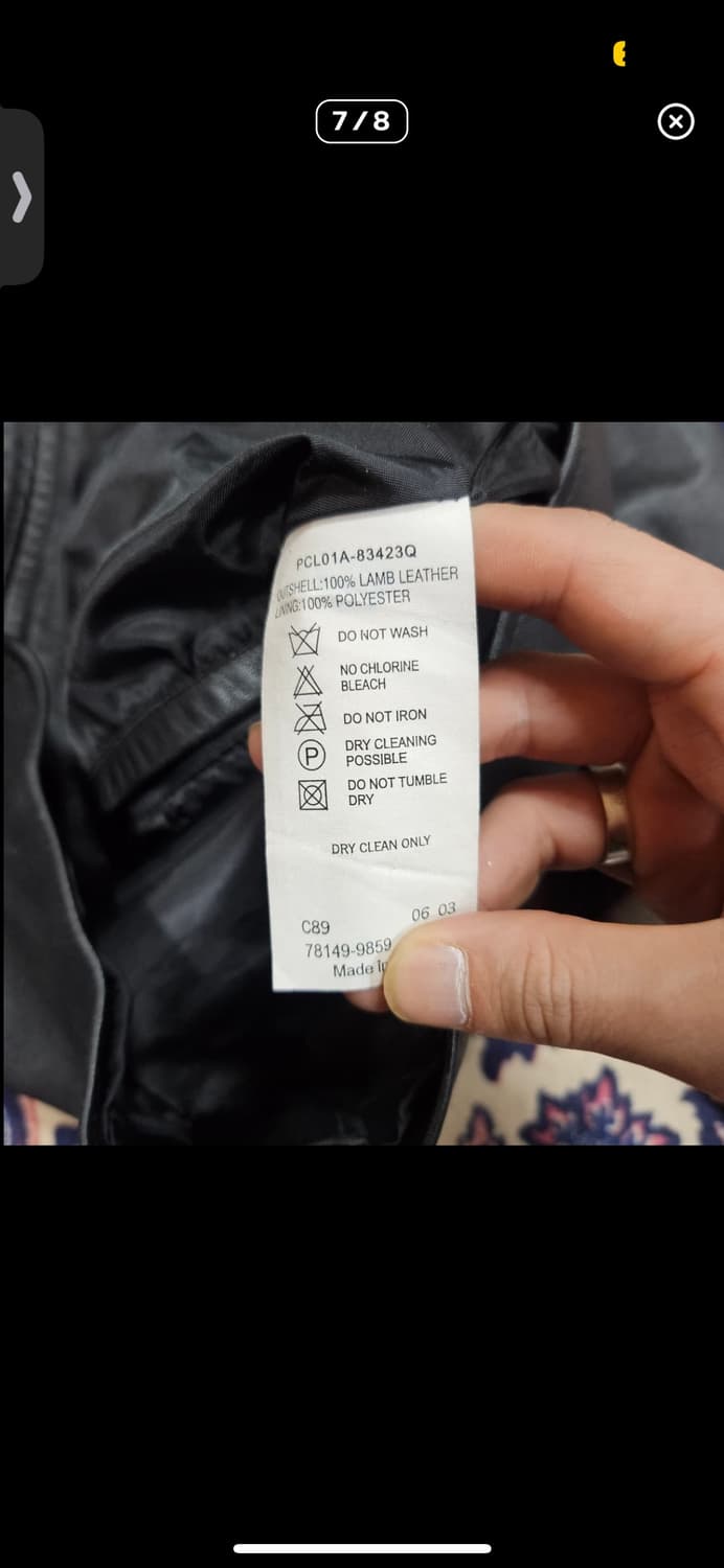 리바이스(Levis) 00's 램스킨 양가죽 빈티지 라이더자켓 상품이미지7