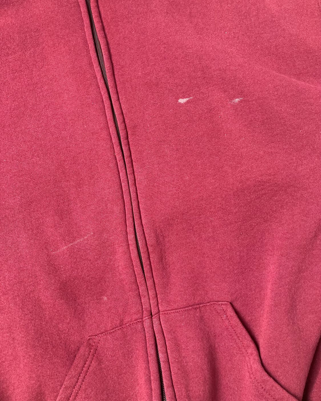 90s Russell Zip Up Hoodie (burgundy) 상품이미지9