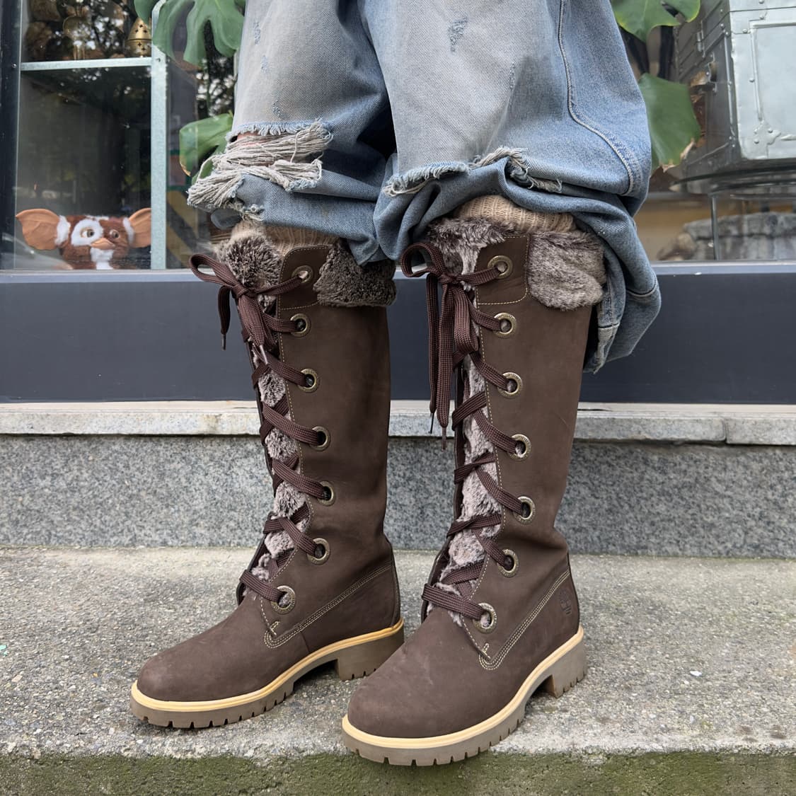 00s 레어 팀버랜드 롱 털 부츠 새상품 상품이미지8