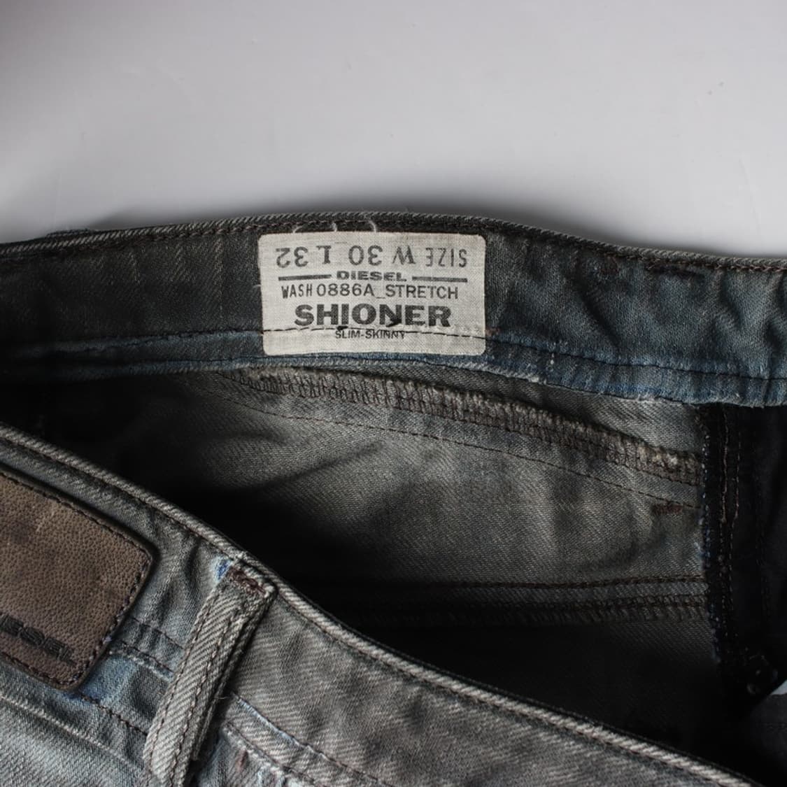 디젤 시오너 그레이 워싱 데님팬츠 30 상품이미지6