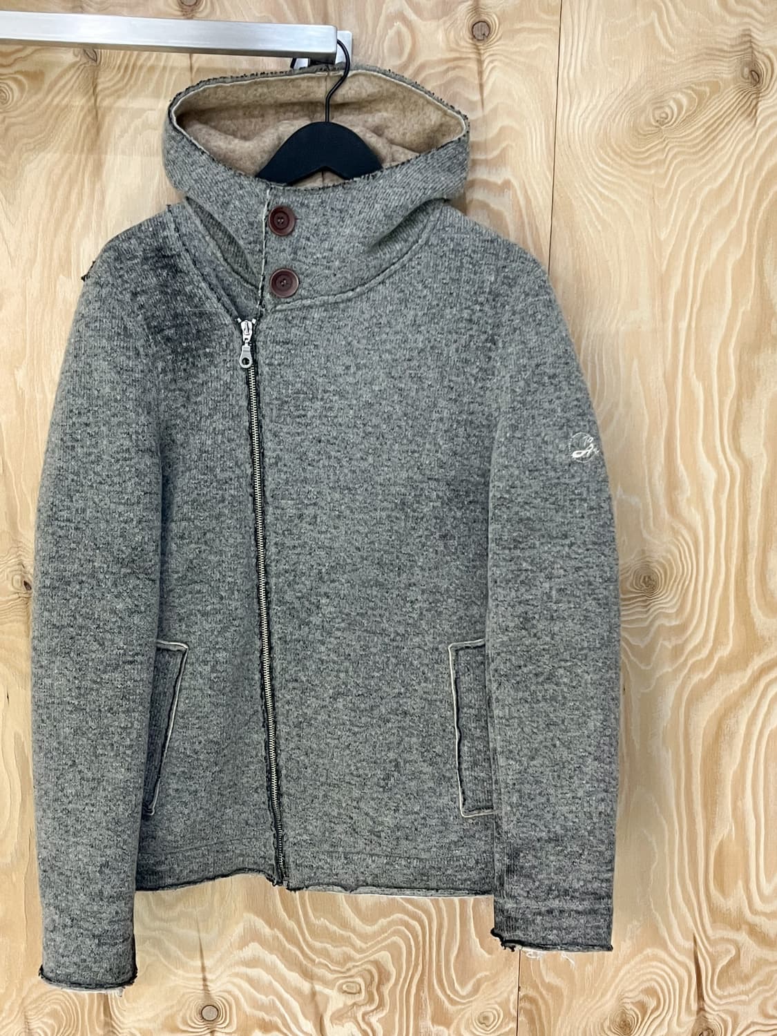 Tanomu Ask Me 셰르파 라인 울 자켓 상품이미지5