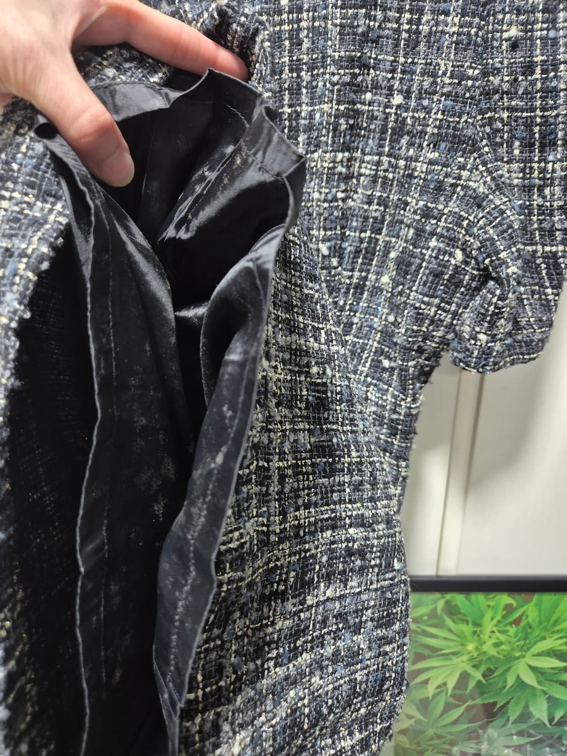 (세일)(새상품)NAIN 트위드 반팔 미니 원피스 상품이미지9