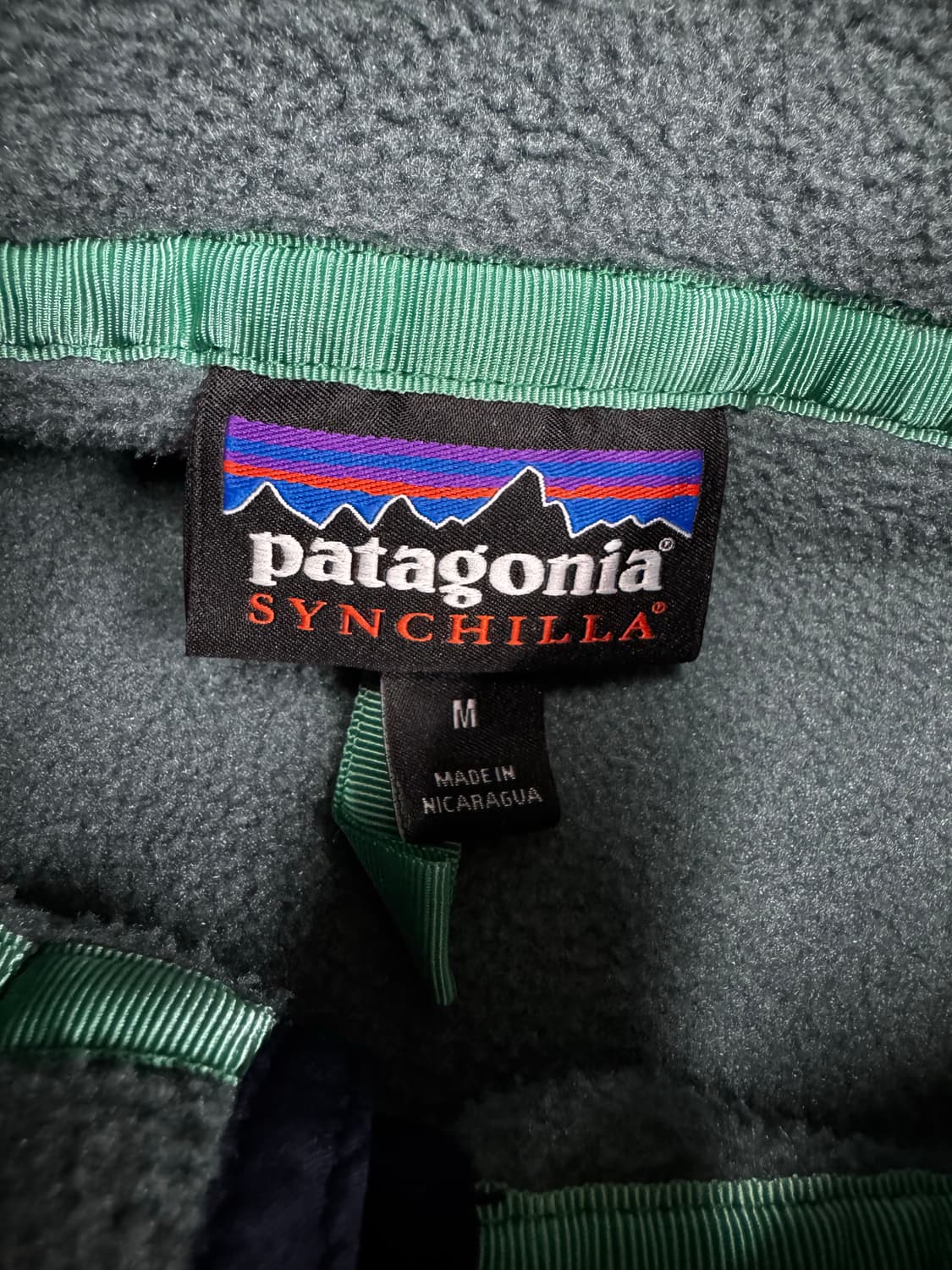 파타고니아 신칠라 컬러블록 그린 m 상품이미지5