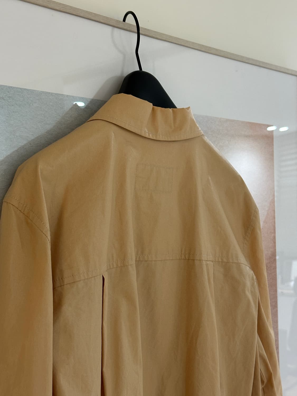 리유니 코티드 블루종 셔츠 베이지 상품이미지10