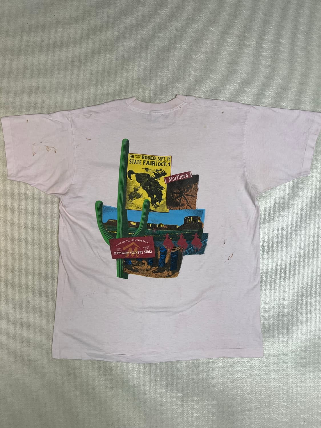 90s 빈티지 말보로 선인장프린팅 티셔츠 XL 상품이미지3