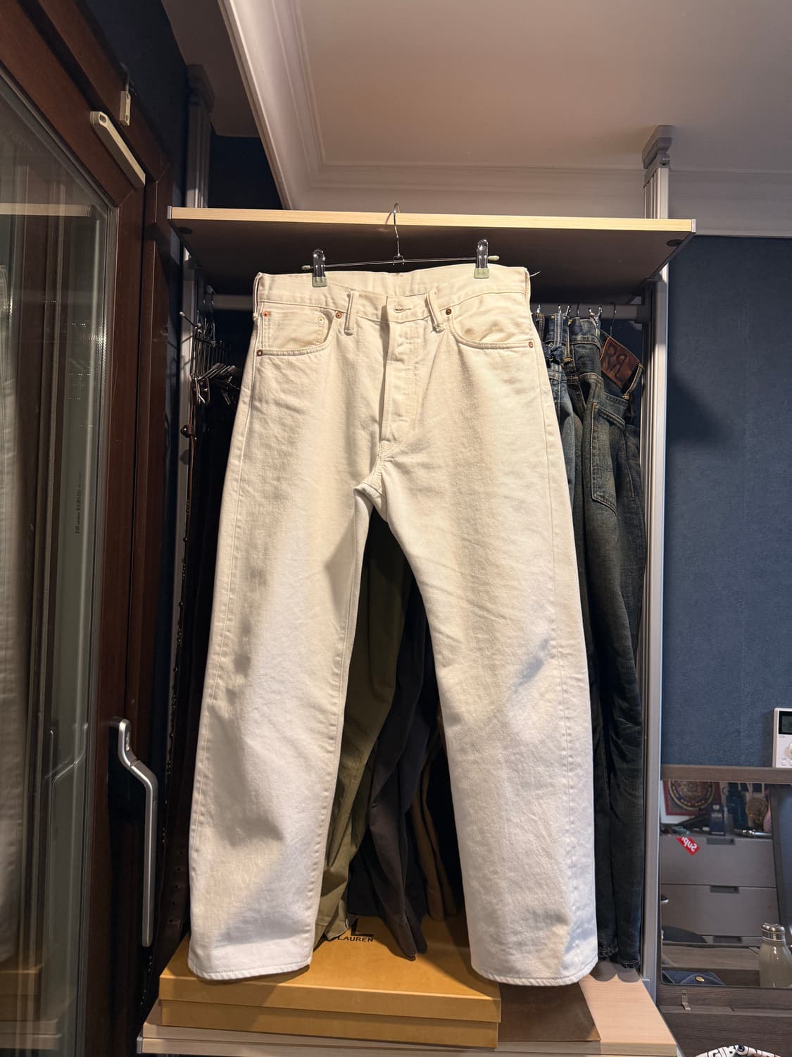 더블알엘  네추럴 화이트 스트레이트 핏 (택보유) 상품이미지1