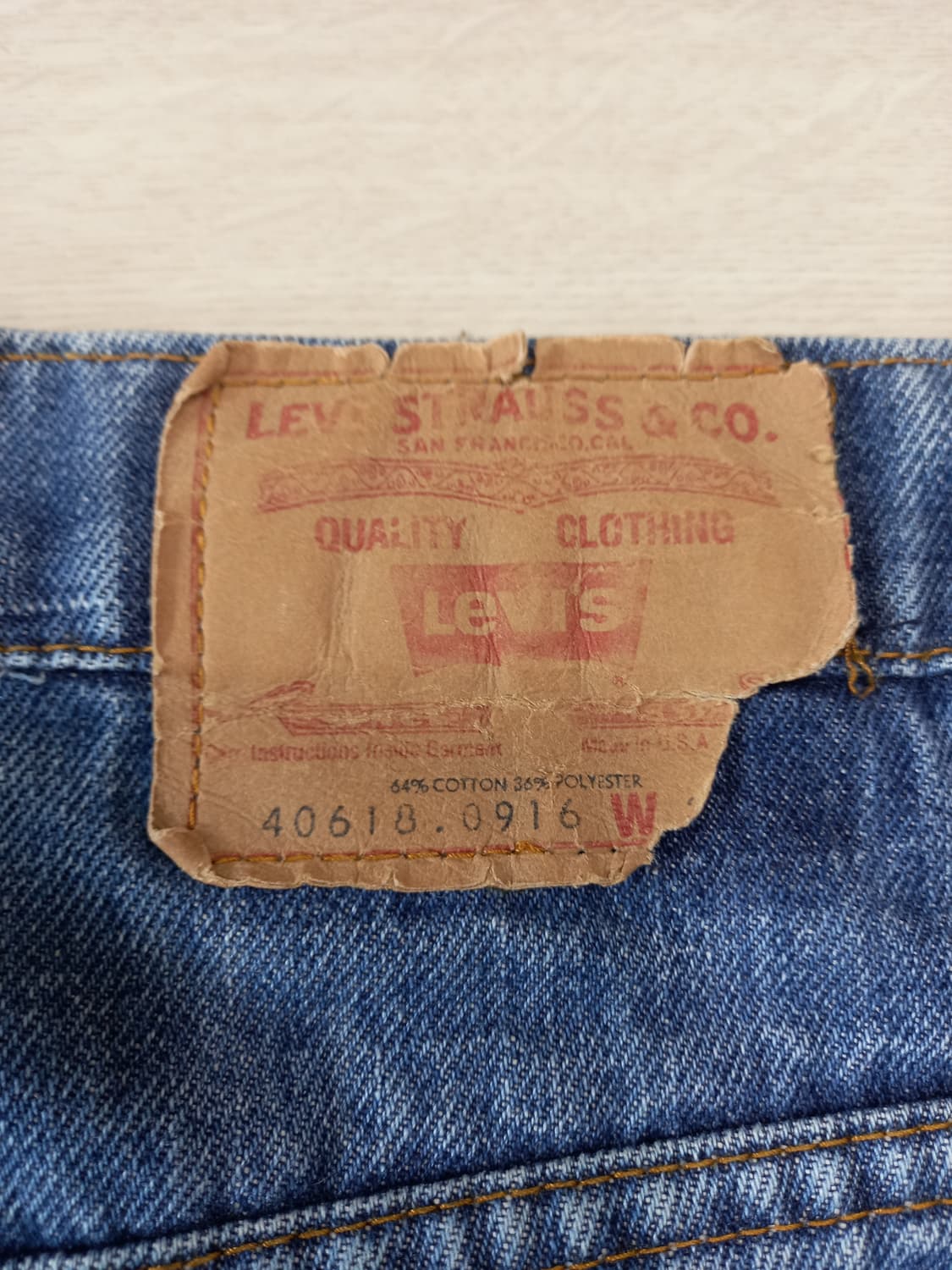 32 70's 리바이스40618 USA 오렌지탭 일자진 32-802 상품이미지5