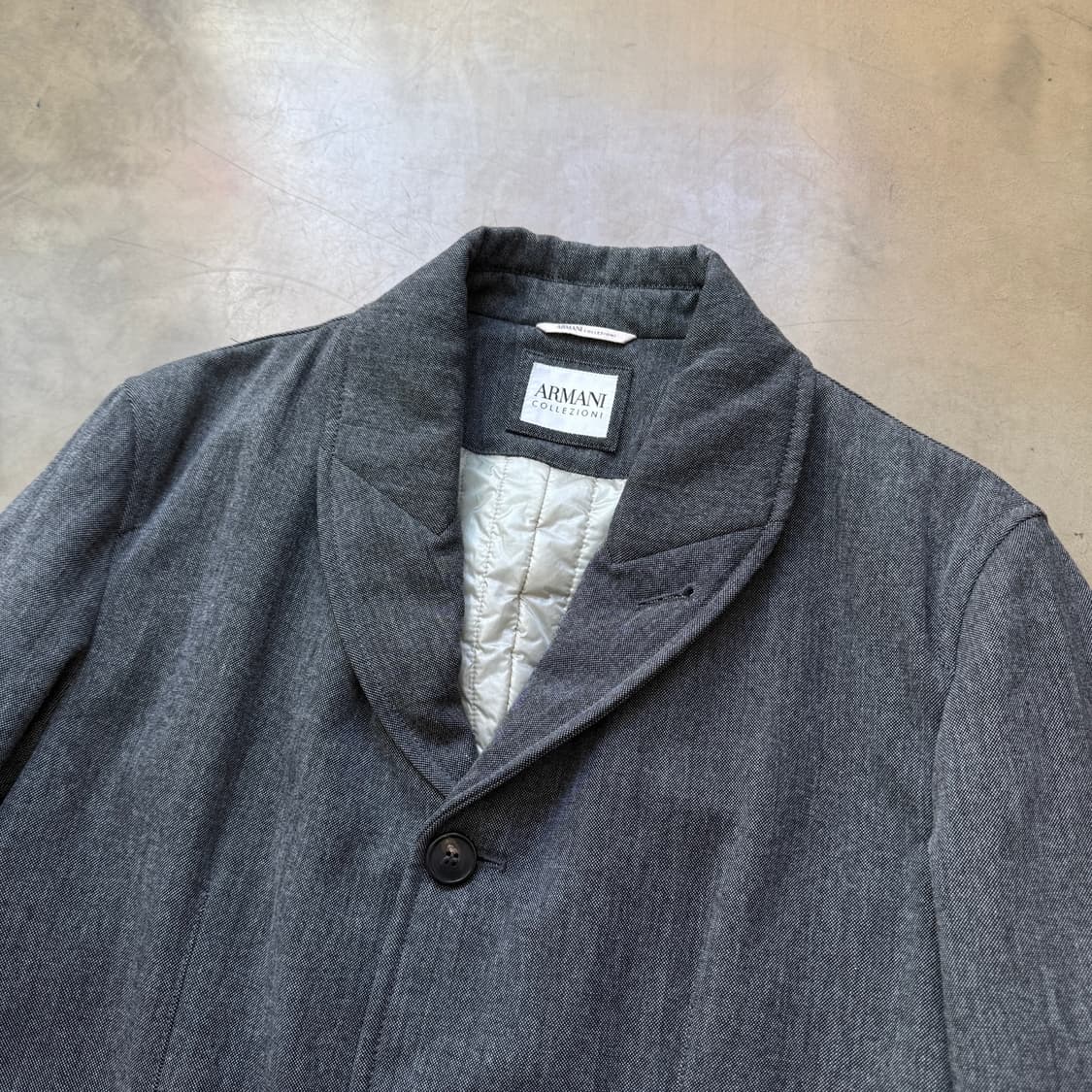 Armani Collezioni 패디드 라운드 카라 블레이저 상품이미지2