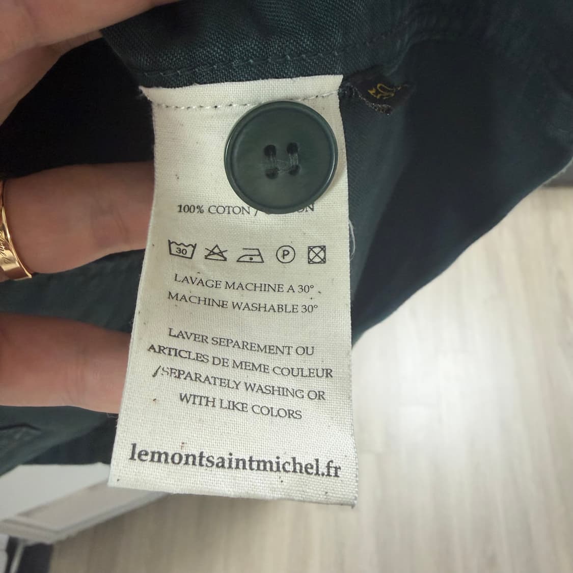 르몽생미셸 몰스킨 프렌치 워크자켓 판매 (포레스트 그린) 상품이미지6