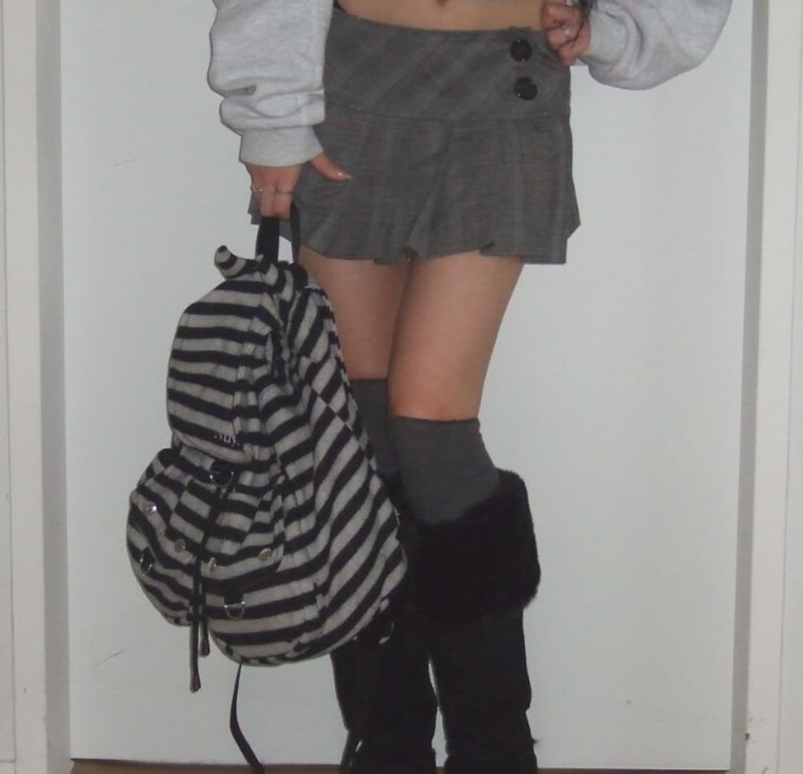 Devil Puff Backpack _ Black Stripe 상품이미지3