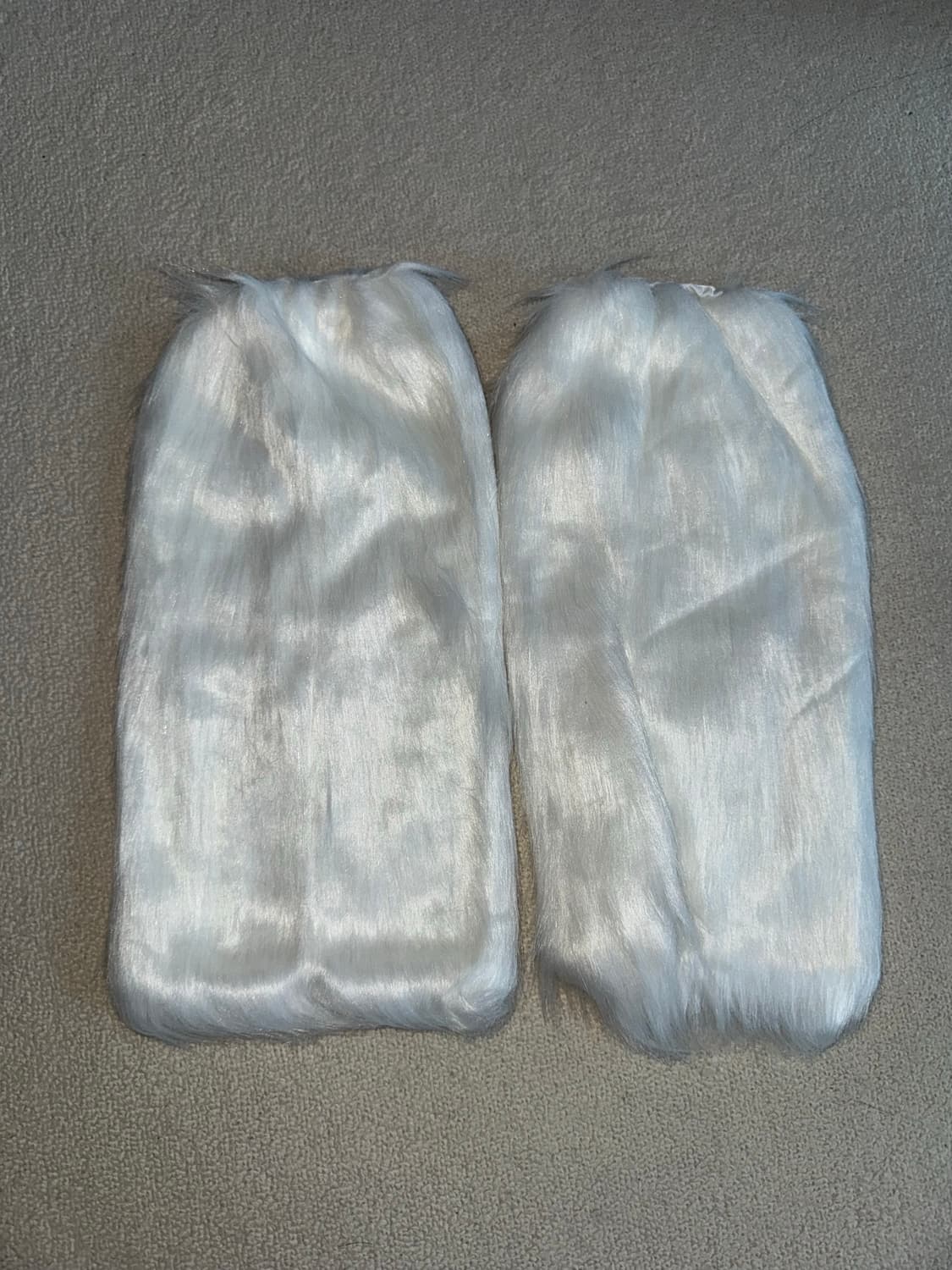 화이트 퍼 레그워머 새상품  상품이미지4