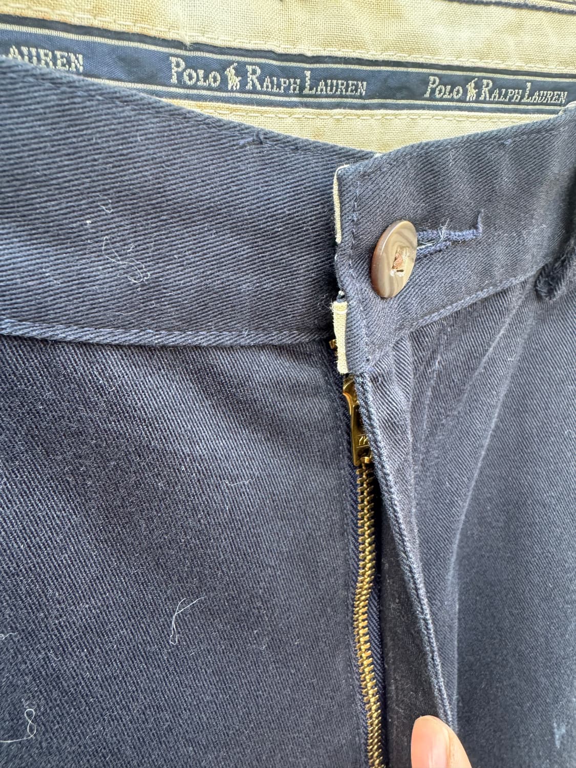 90s 폴로 랄프로렌 빈티지 made in usa 치노 팬츠 네이비 상품이미지6