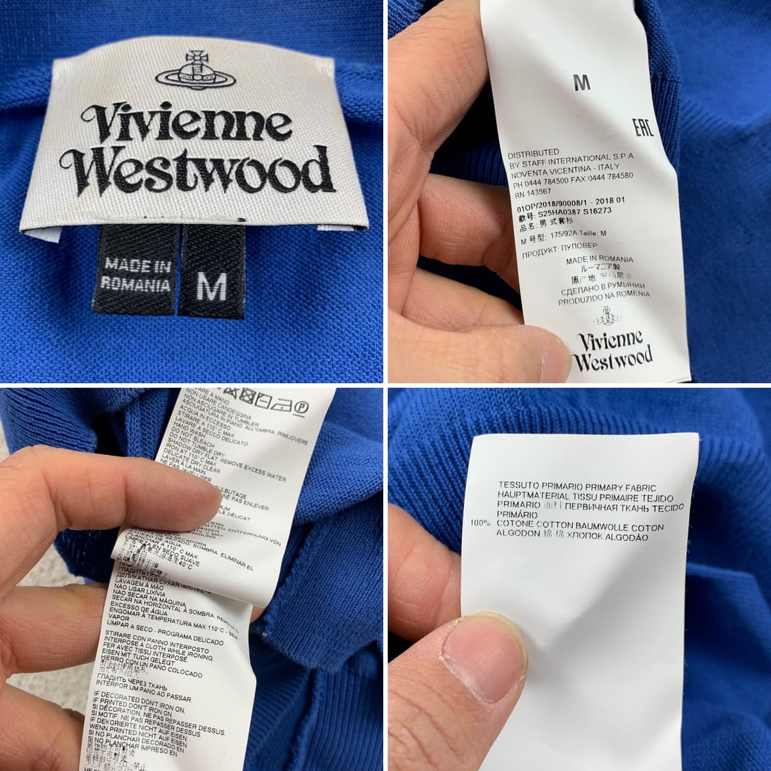 비비안웨스트우드 orb로고 딥블루 니트 가디건 상품이미지7