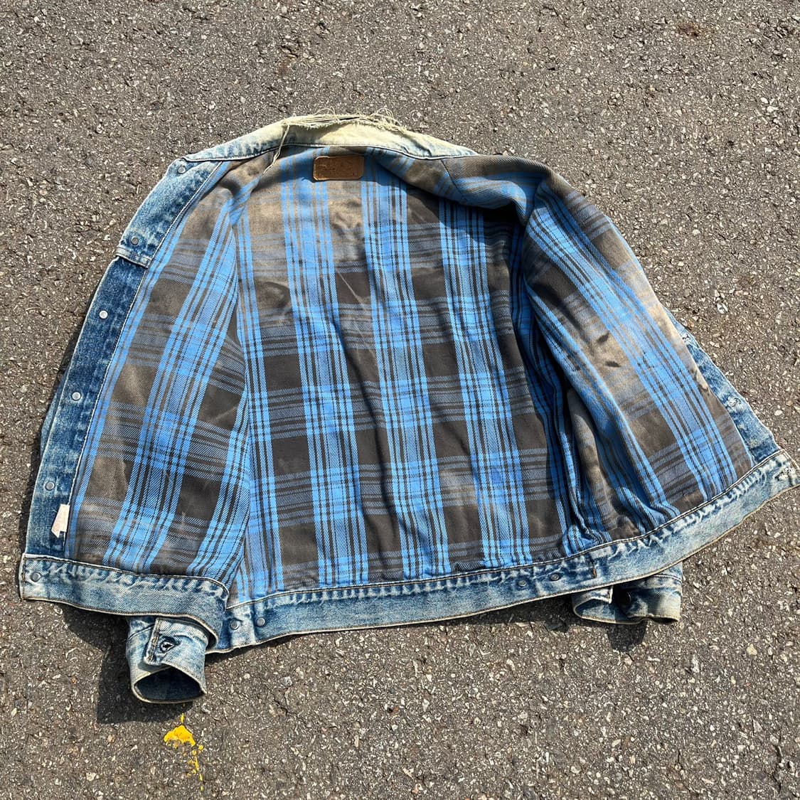 90s 리바이스 3rd 플란넬 라이닝 자켓 made in usa (L) 상품이미지5