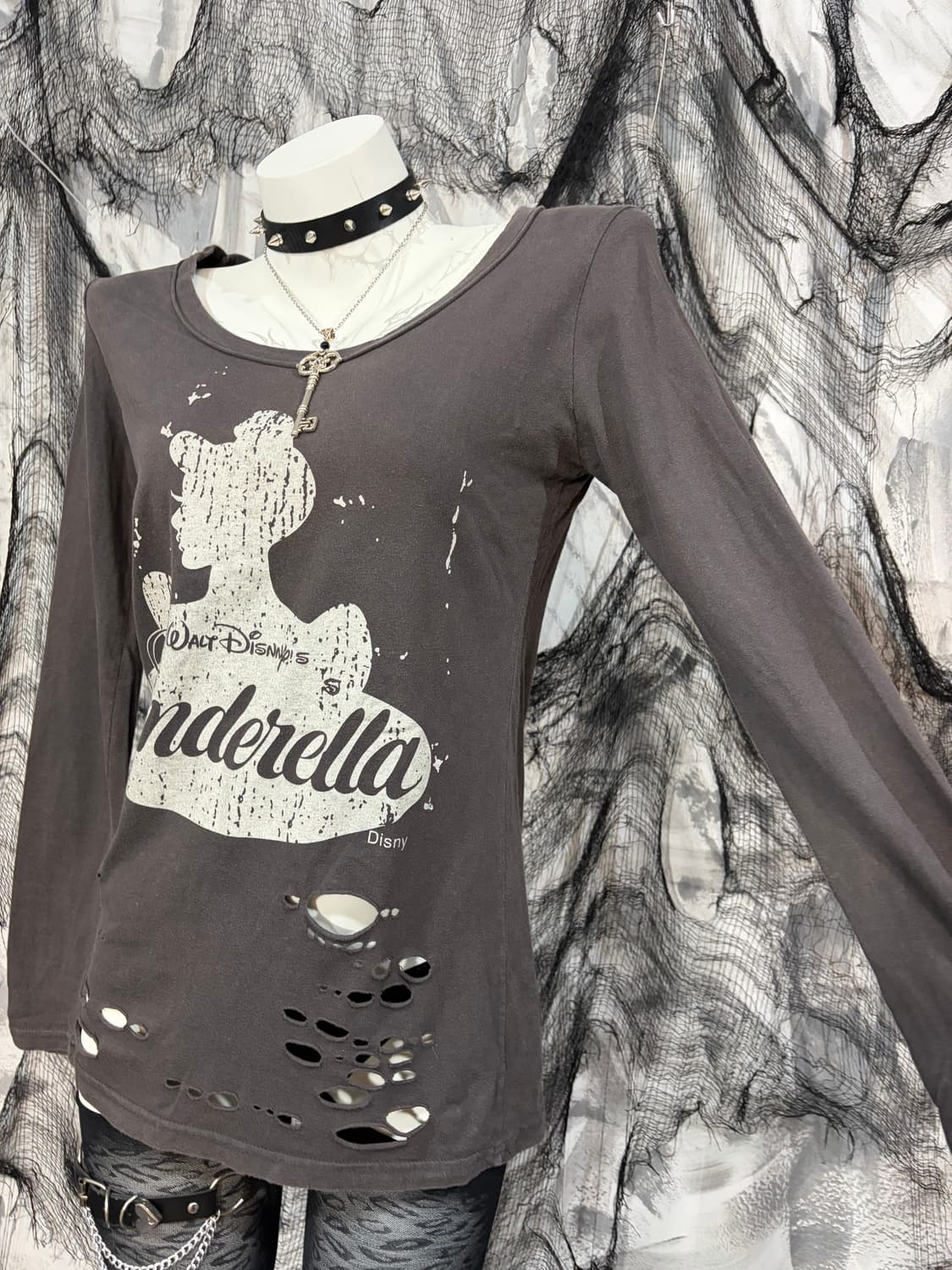 Y2K Distressed Damage long sleeve 상품이미지7