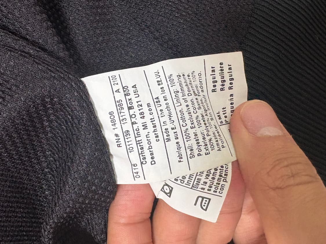 칼하트  j131 덕 액티브 자켓 s 상품이미지4