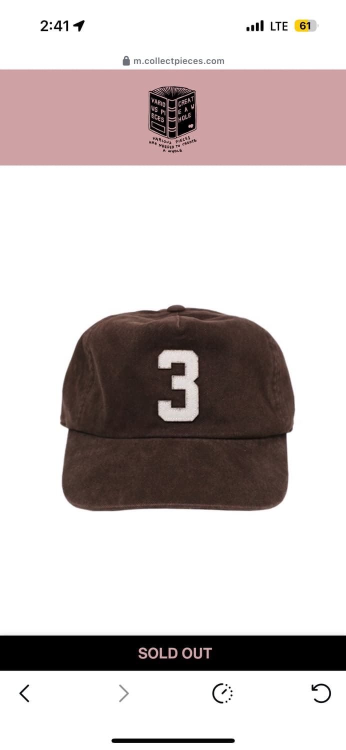 (삽니다) THREE 5 PANEL CAP (BROWN) 상품이미지1