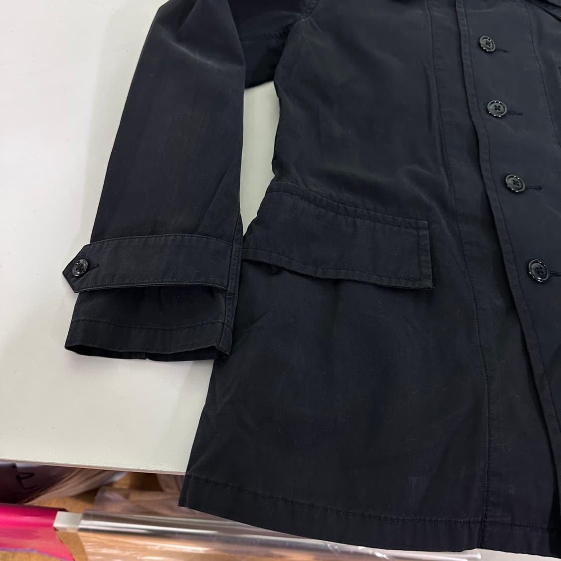 S 폴로 랄프로렌 블랙 면 하프코트 상품이미지3