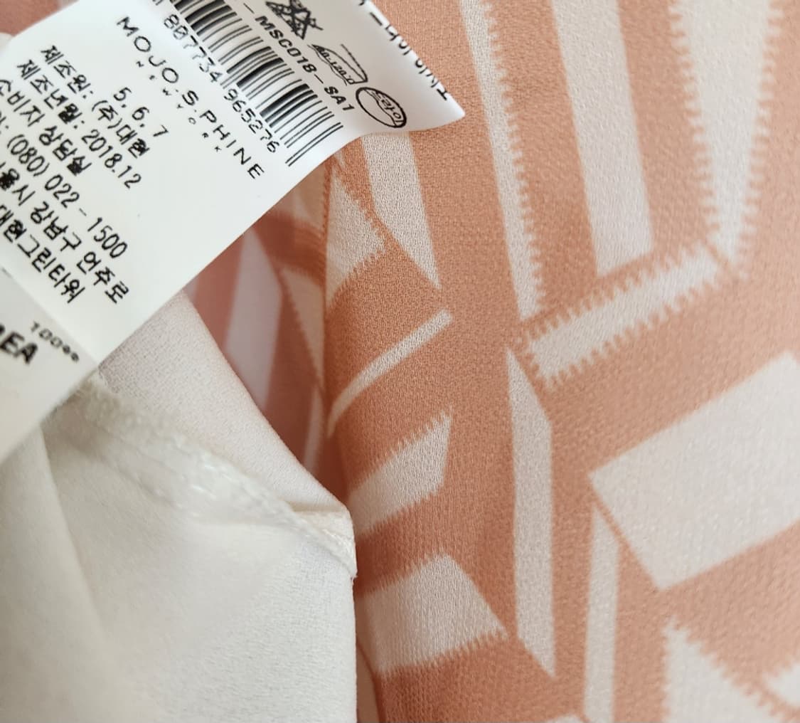 모조에스핀 하프하이넥 레이스 블록 블라우스 상품이미지7