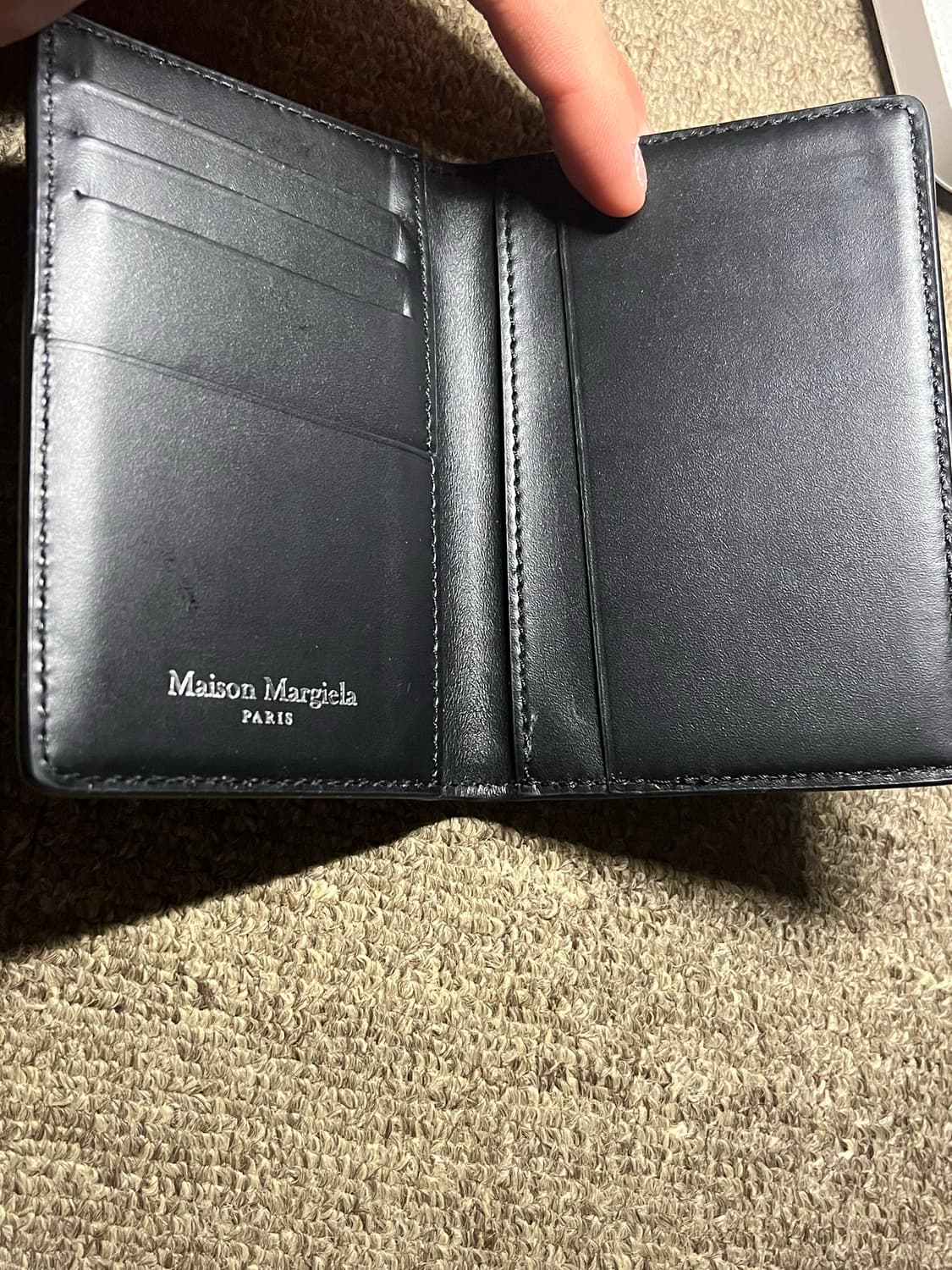 메종 마르지엘라 오거나이저 래더 바이폴드 지갑 크림에 상품이미지3
