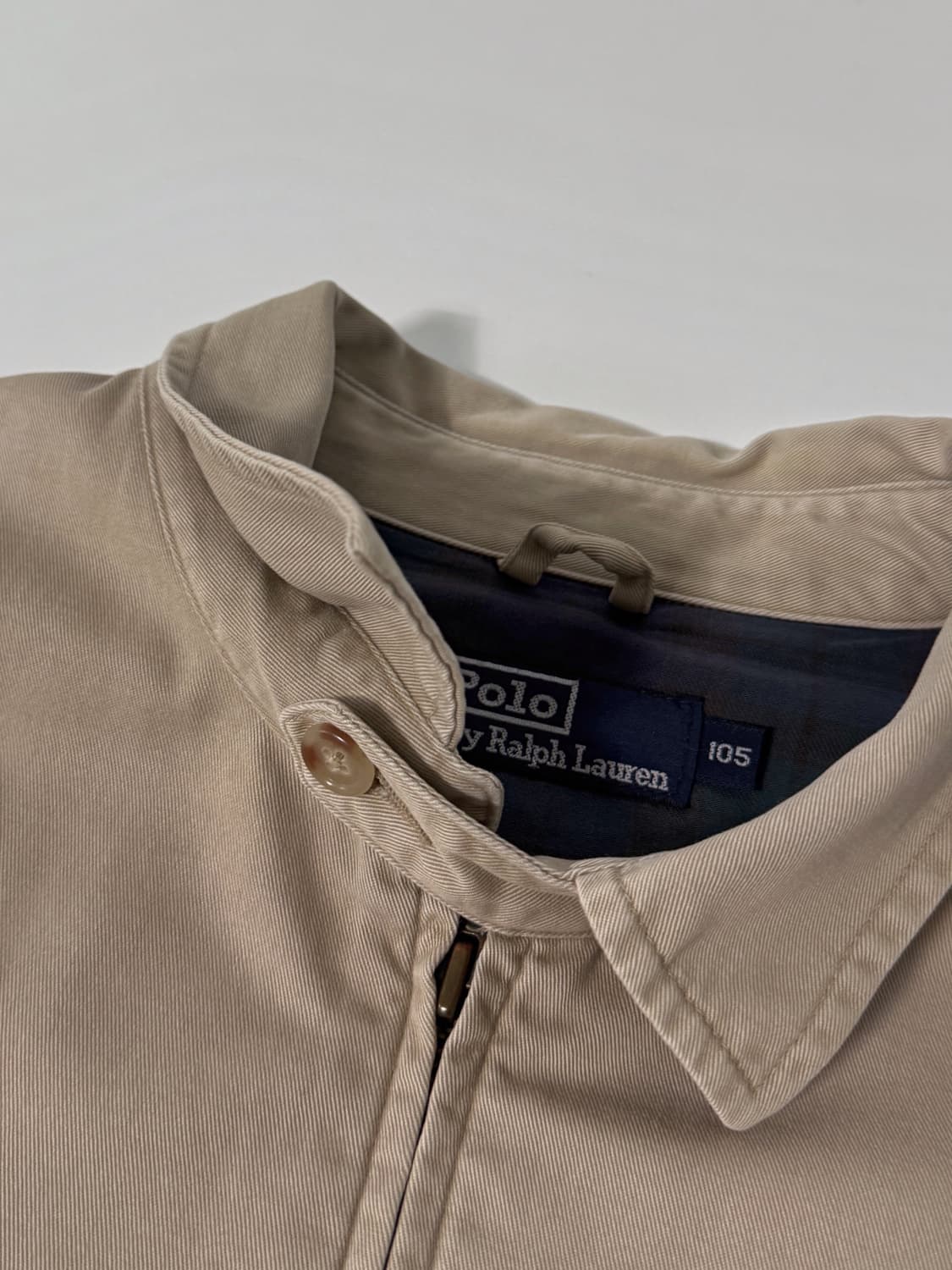 폴로 랄프로렌 90‘s 오버핏 베이지 헤링턴 블루종 자켓 상품이미지6