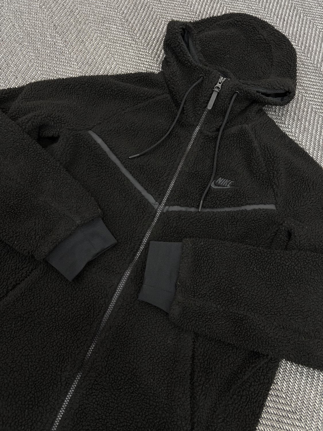 나이키 스우시 플리스자켓 블랙L 상품이미지4