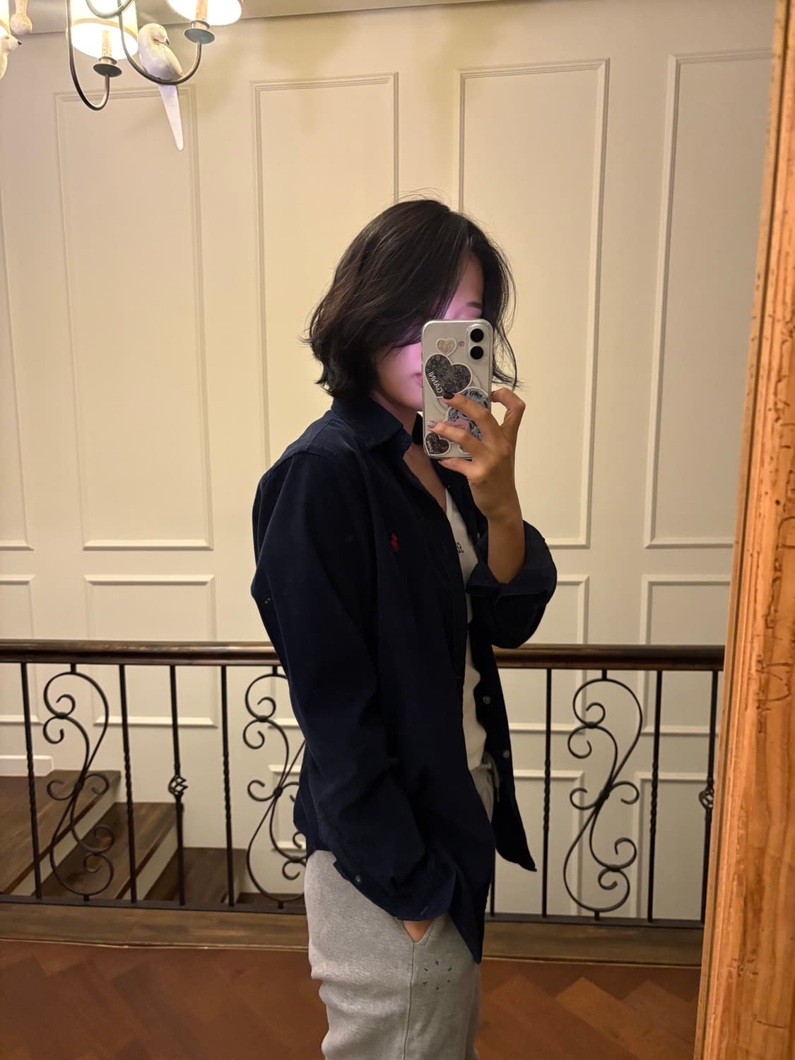 폴로 코듀로이 네이비 셔츠 상품이미지3