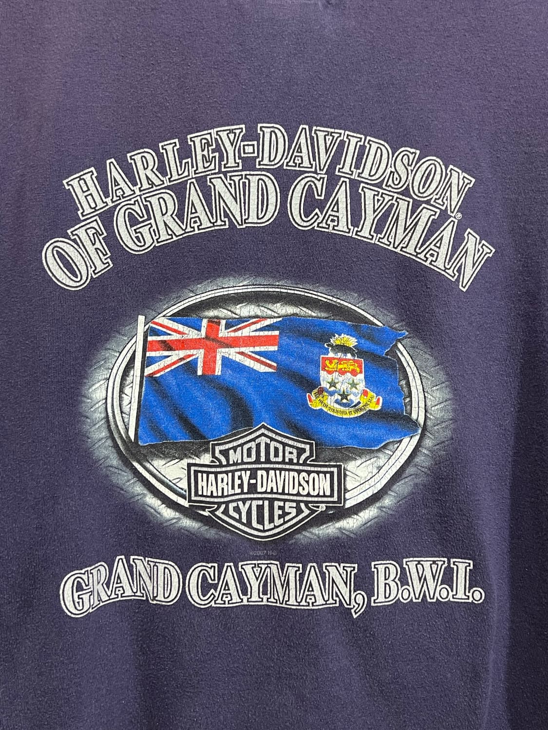 할리데이비슨 Grand Cayman 빈티지 티셔츠 상품이미지10