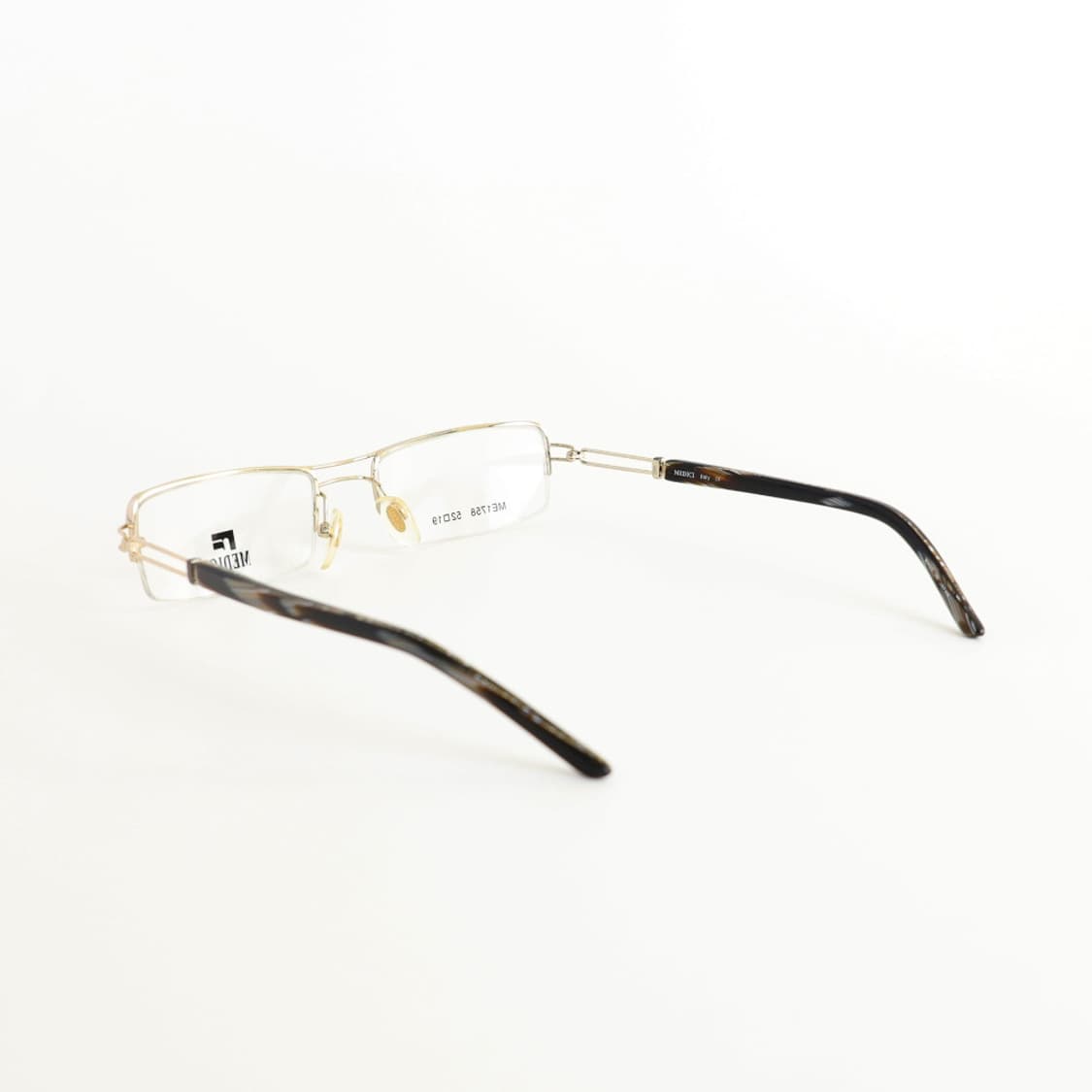 올드올즈 데드스탁 빈티지 MEDICI 투 브릿지 반무테 메탈 안경 상품이미지4