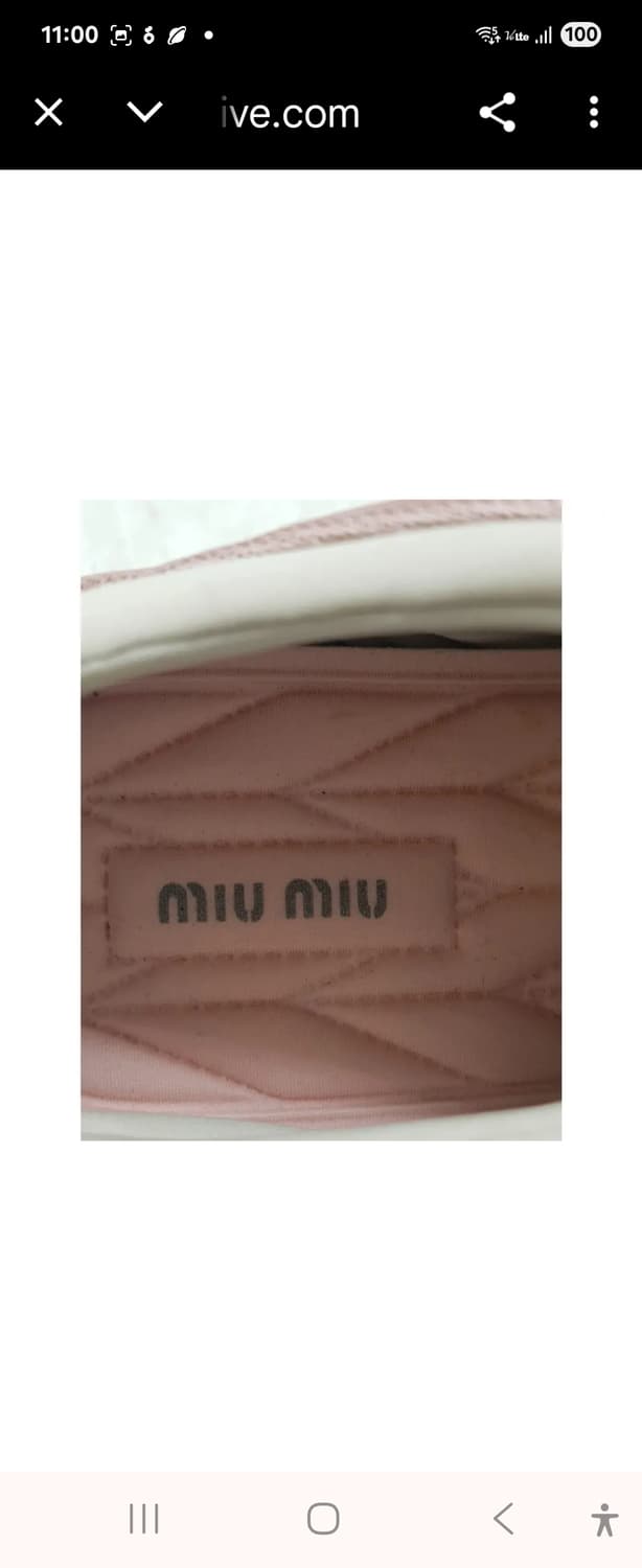 (정품)미우미우 크리스탈 스니커즈입니다.37 상품이미지4