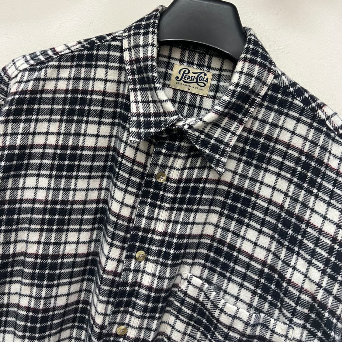 90s Pepsi Cola 펩시 콜라 재팬 빈티지 플란넬 셔츠 L 상품이미지3