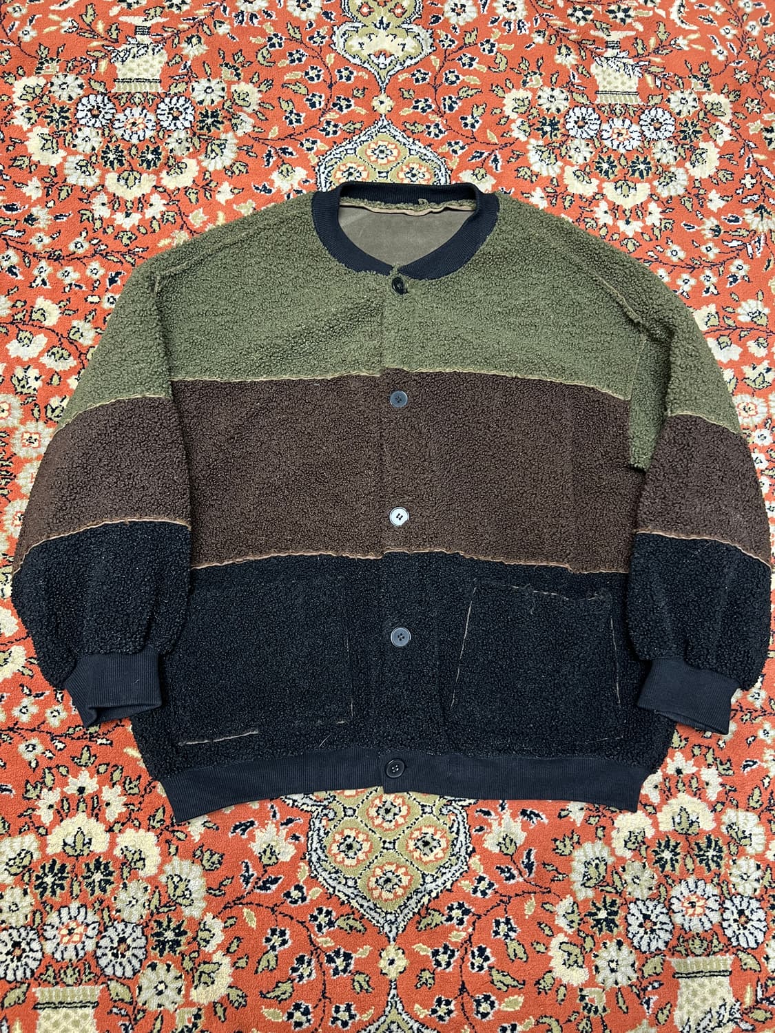 [FREE] 양키즈 리버시블 카키 후리스 자켓 상품이미지1