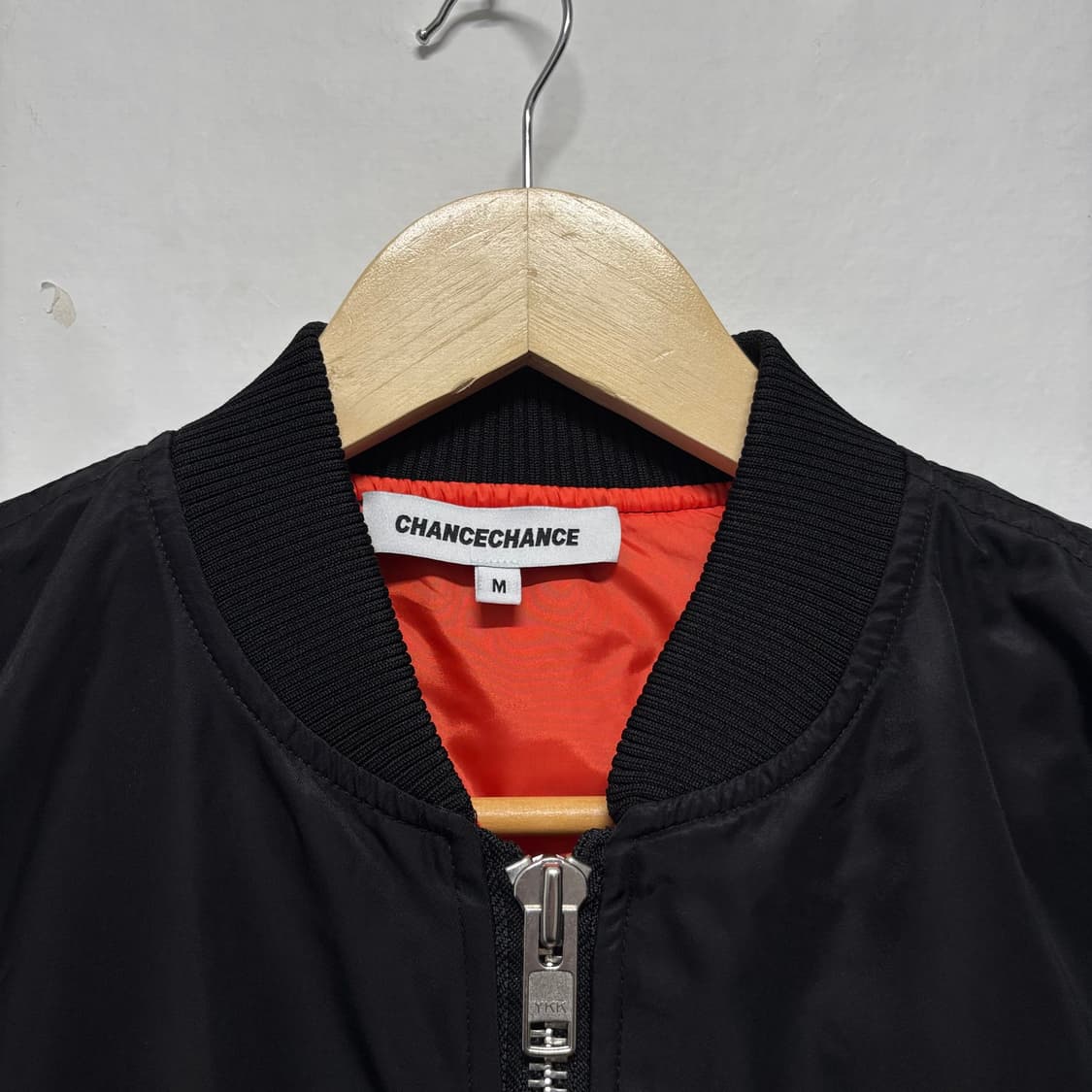 챈스챈스 블랙 프린팅 항공점퍼 상품이미지5